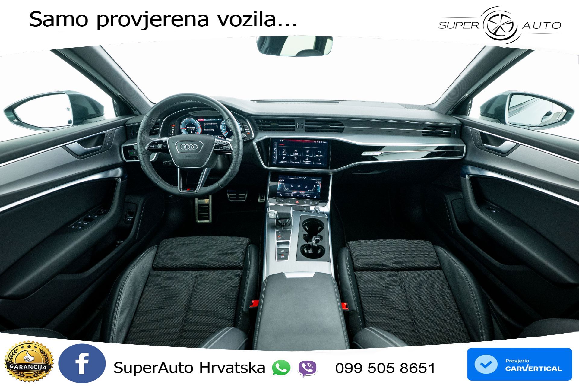 Audi A6 Avant 40 TDI quattro S tronic 2xS line 204 KS, LED+ACC+GR SJED+KAM+VIRT
