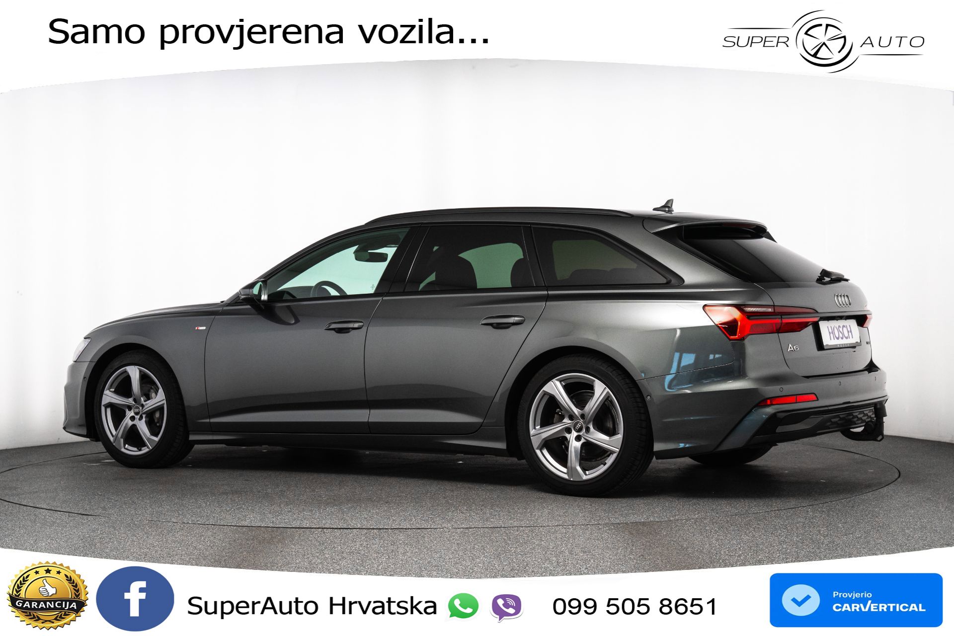 Audi A6 Avant 40 TDI quattro S tronic 2xS line 204 KS, LED+ACC+GR SJED+KAM+VIRT