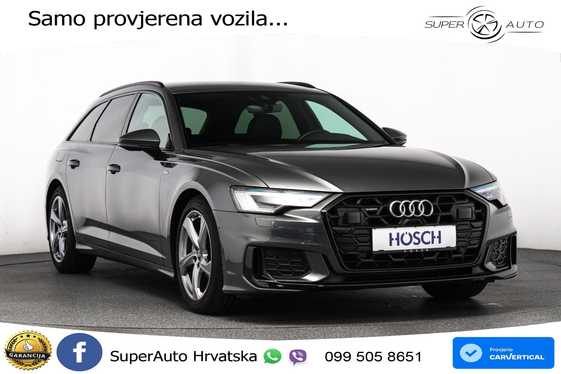 Audi A6 Avant 40 TDI quattro S tronic 2xS line 204 KS, LED+ACC+GR SJED+KAM+VIRT