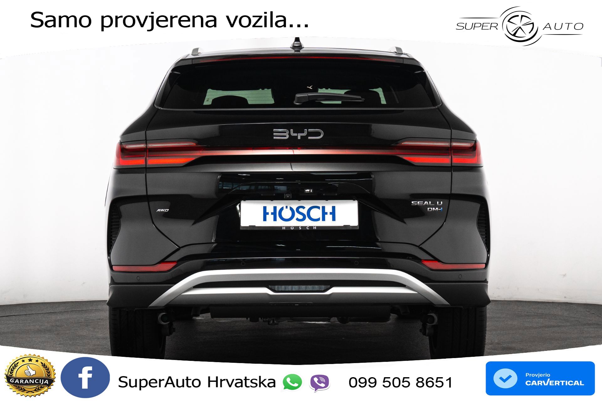 NOVO BYD Seal U DM-i 1.5L AWD Aut. Design 324 KS, ACC+360+GR SJED+PANO+HEAD+VIRT