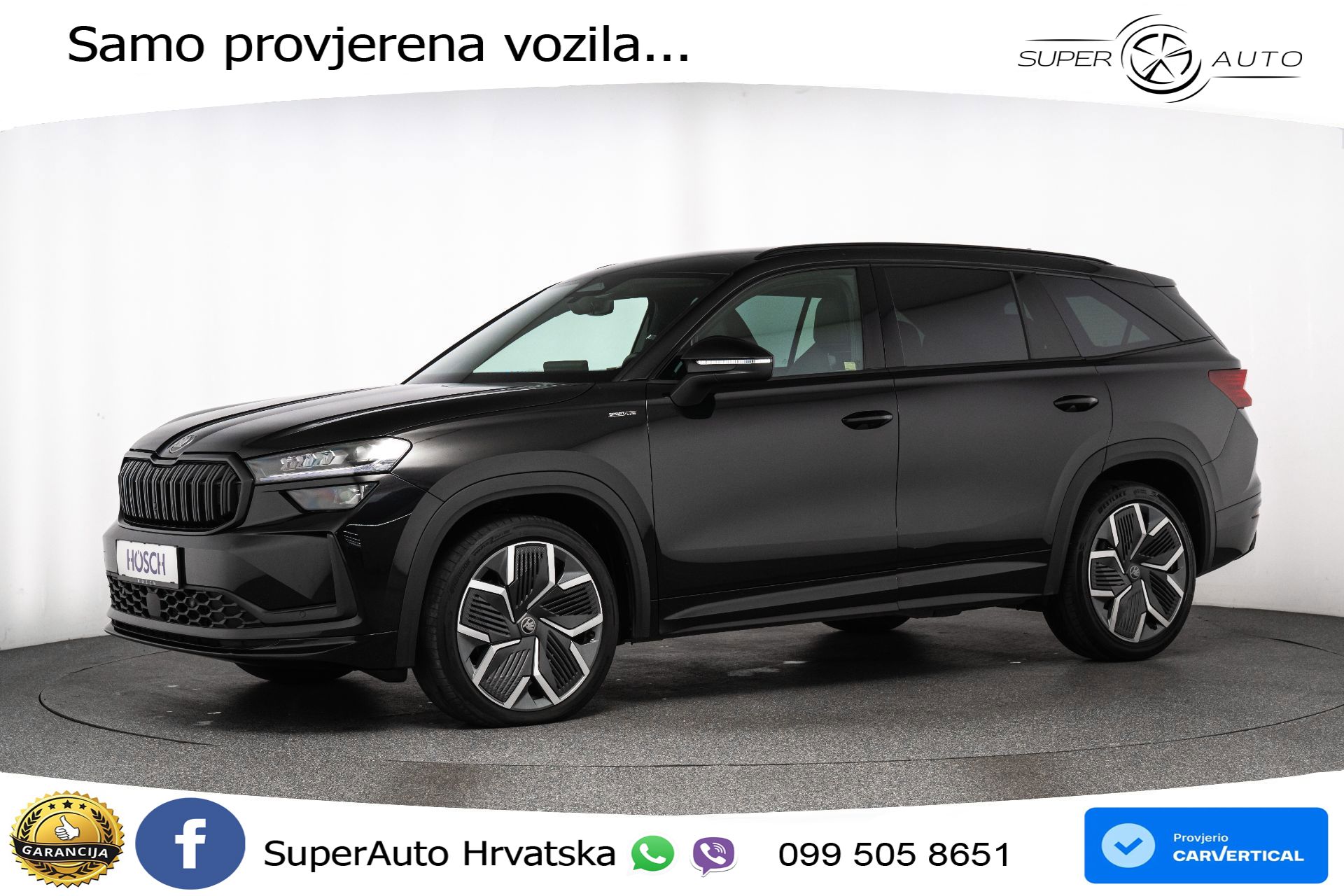 Škoda Kodiaq 2.0 TDI DSG Sportline 150 KS, 7-SJED+KAM+GR SJED+VIRT+NAVI