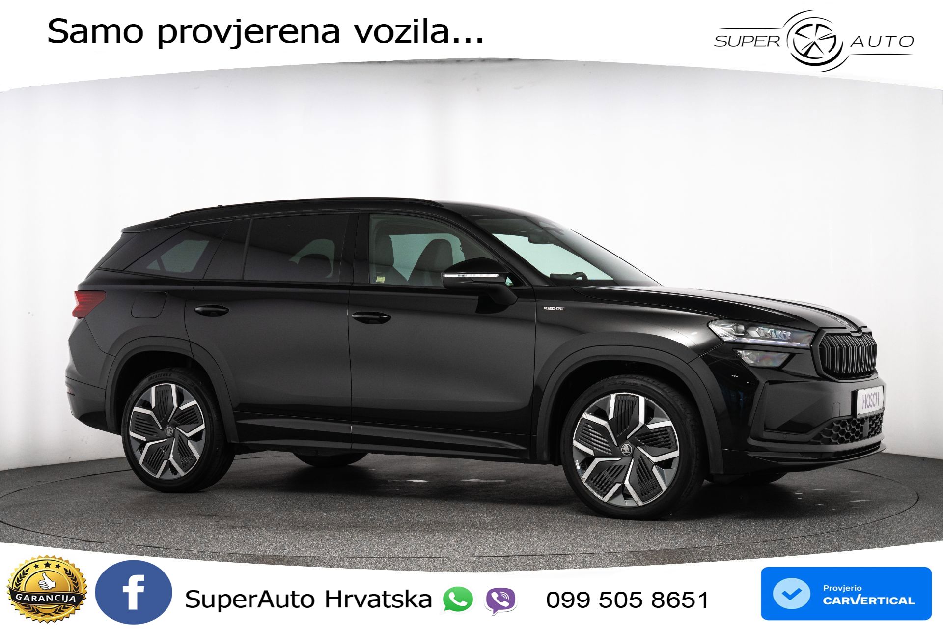 Škoda Kodiaq 2.0 TDI DSG Sportline 150 KS, 7-SJED+KAM+GR SJED+VIRT+NAVI