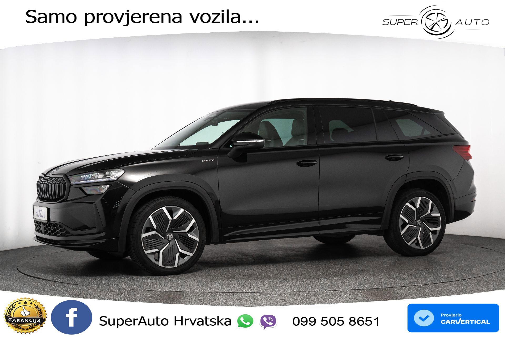 Škoda Kodiaq 2.0 TDI DSG Sportline 150 KS, 7-SJED+KAM+4xGR SJED+VIRT+NAVI