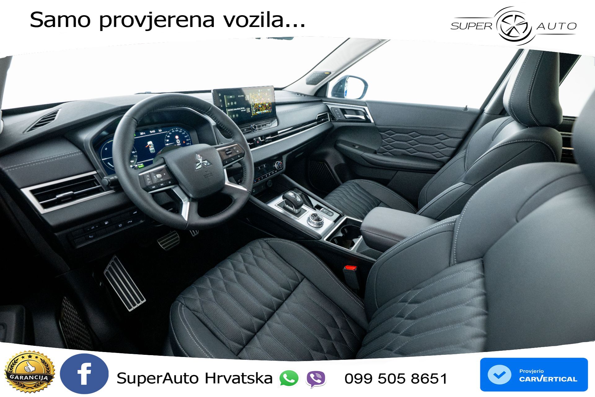 NOVO Mitsubishi Outlander 2.4 MIVEC 4WD Aut. Diamond 306 KS, 360+4xGR SJED+PANO