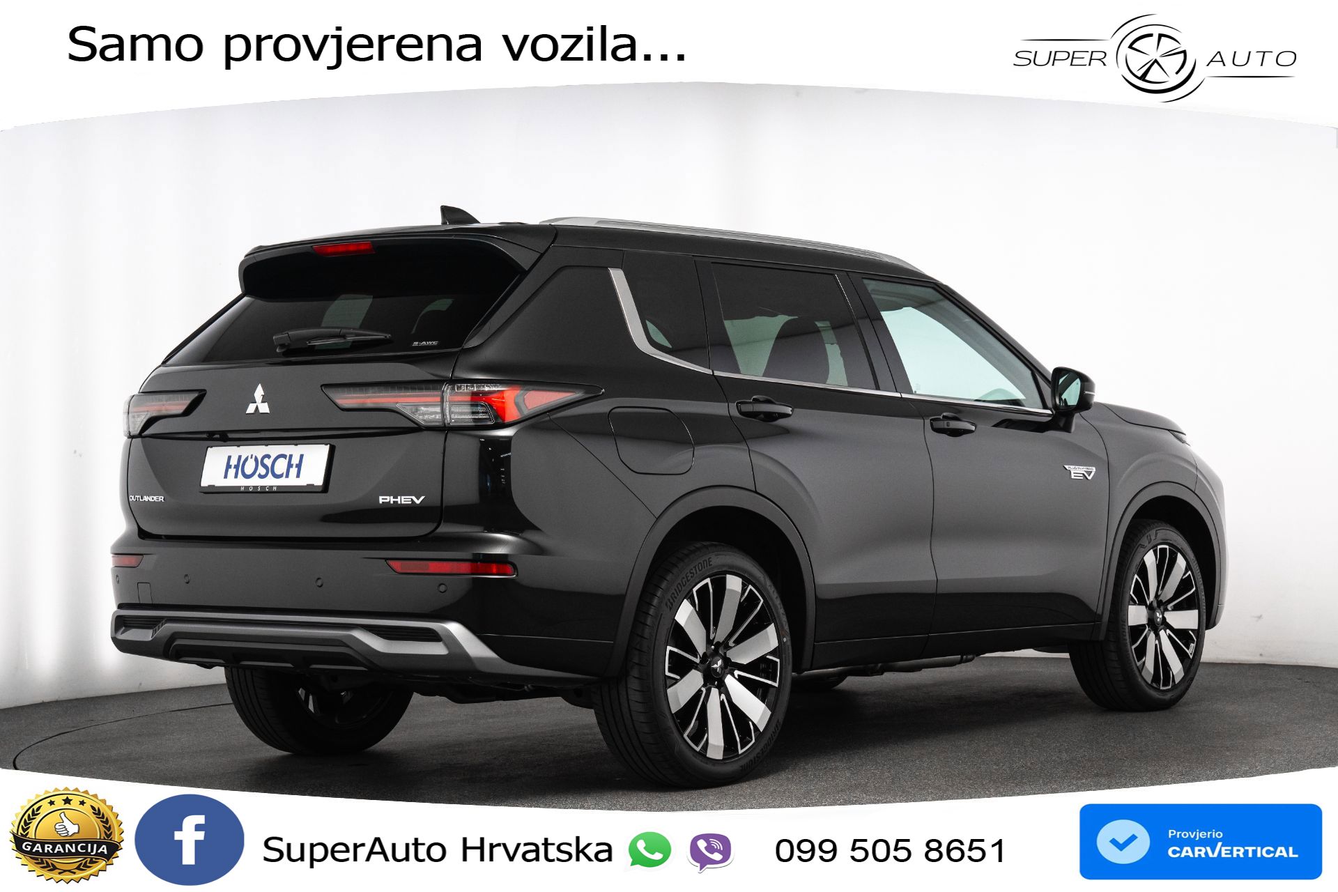 NOVO Mitsubishi Outlander 2.4 MIVEC 4WD Aut. Diamond 306 KS, 360+4xGR SJED+PANO