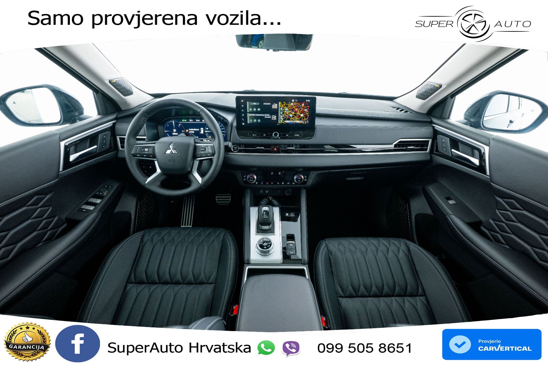 NOVO Mitsubishi Outlander 2.4 MIVEC 4WD Aut. Diamond 306 KS, 360+4xGR SJED+PANO