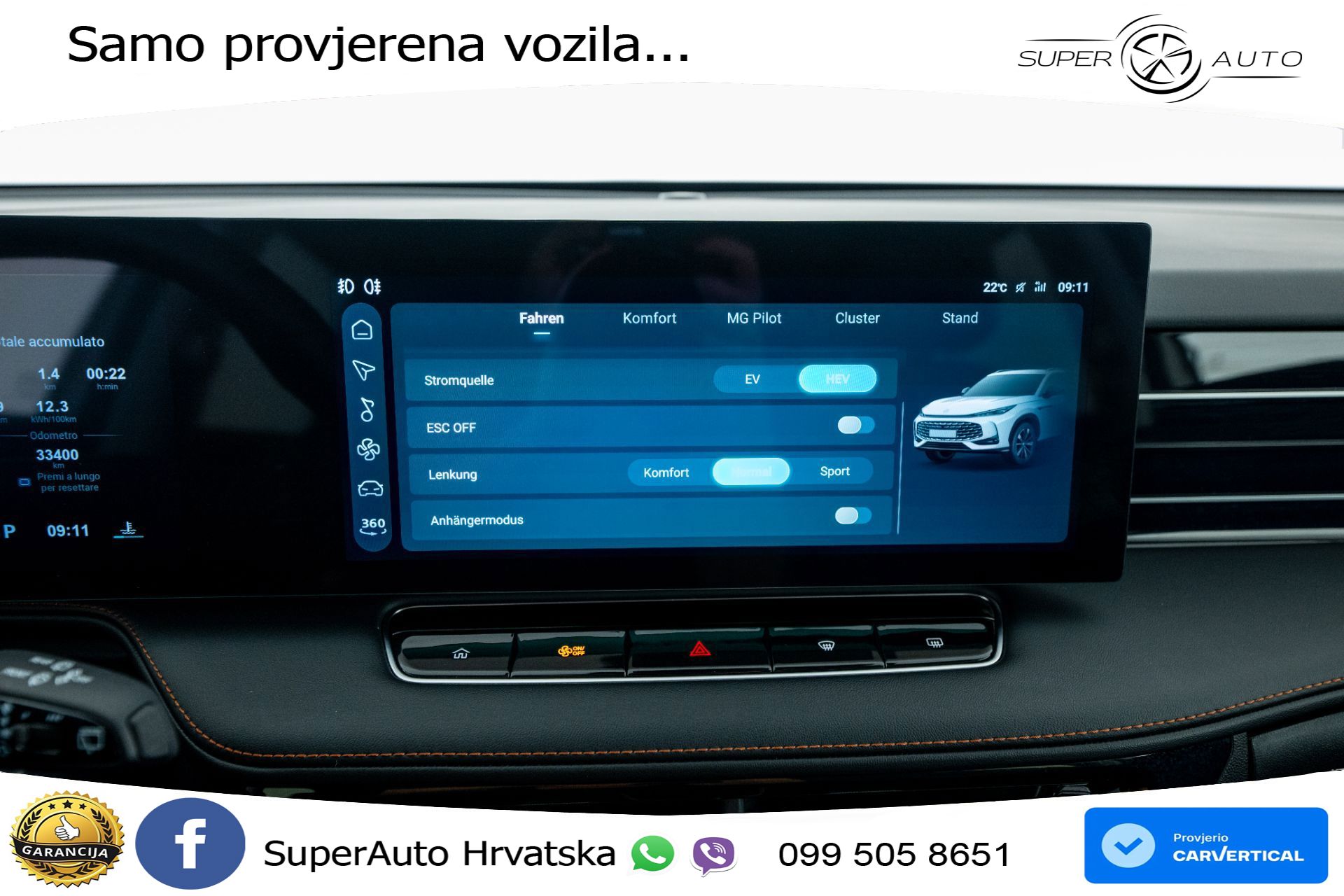 MG HS 1.5T Aut. Luxury 272 KS, LED+ACC+GR SJED+360+ASIST+VIRT