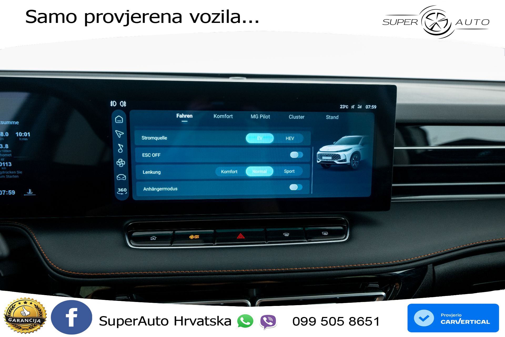 MG HS 1.5T Aut. Luxury 272 KS, LED+ACC+GR SJED+360+VIRT+PDC