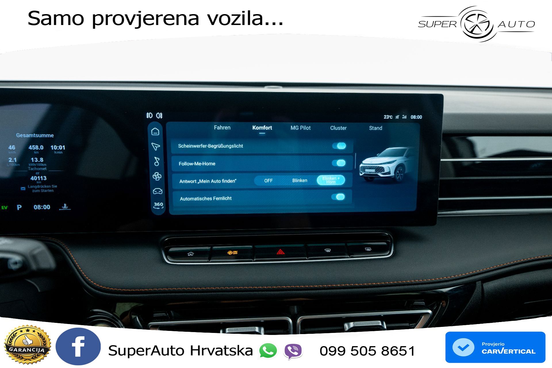 MG HS 1.5T Aut. Luxury 272 KS, LED+ACC+GR SJED+360+VIRT+PDC