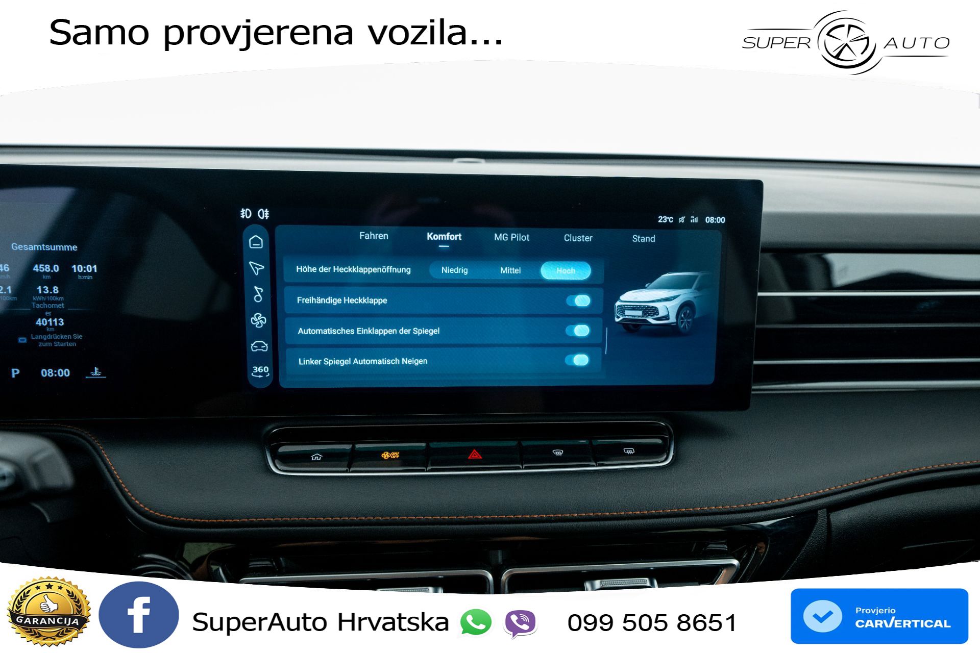 MG HS 1.5T Aut. Luxury 272 KS, LED+ACC+GR SJED+360+VIRT+PDC