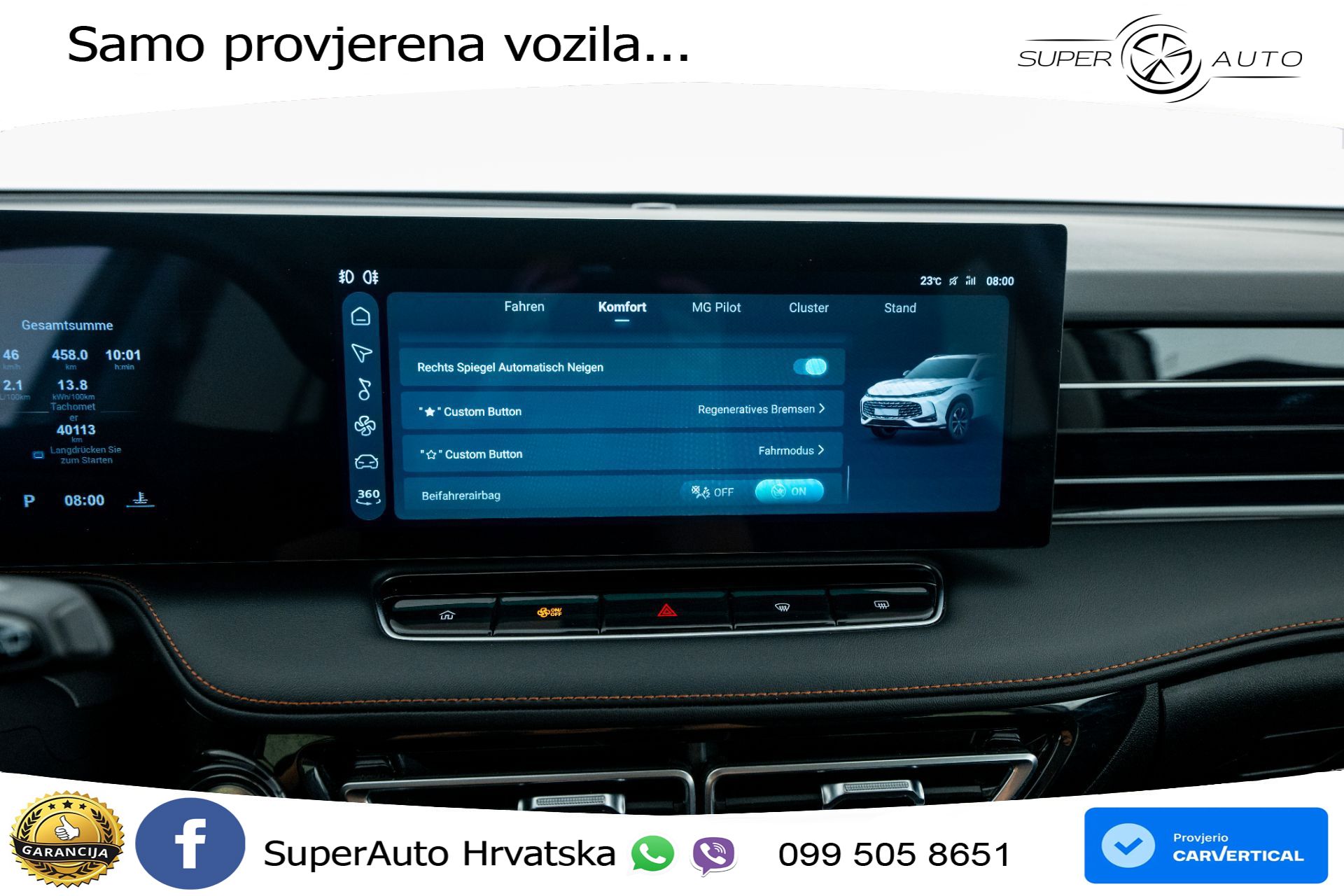 MG HS 1.5T Aut. Luxury 272 KS, LED+ACC+GR SJED+360+VIRT+PDC
