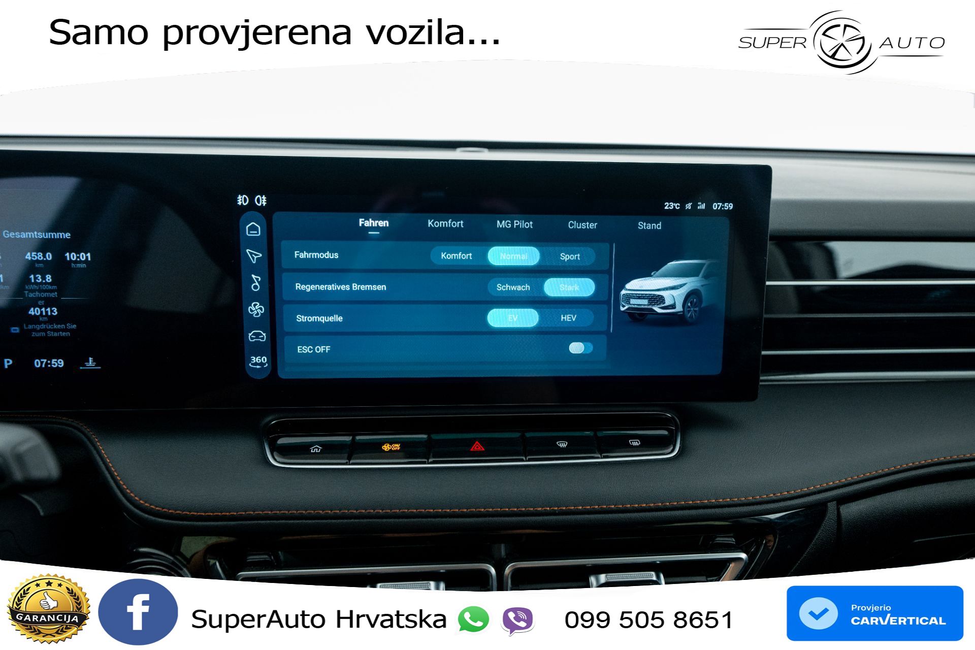 MG HS 1.5T Aut. Luxury 272 KS, LED+ACC+GR SJED+360+VIRT+PDC