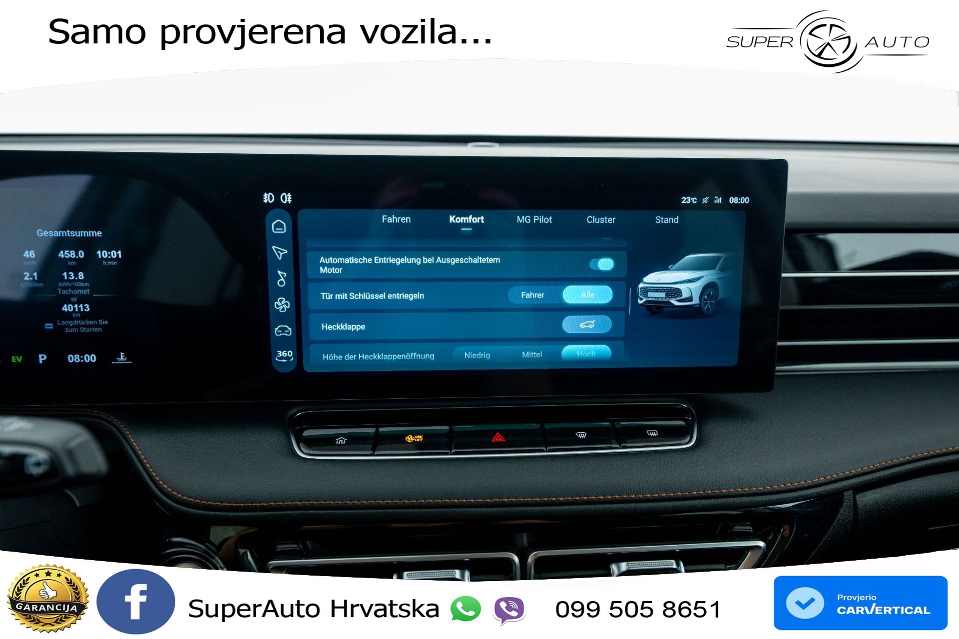 MG HS 1.5T Aut. Luxury 272 KS, LED+ACC+GR SJED+360+VIRT+PDC