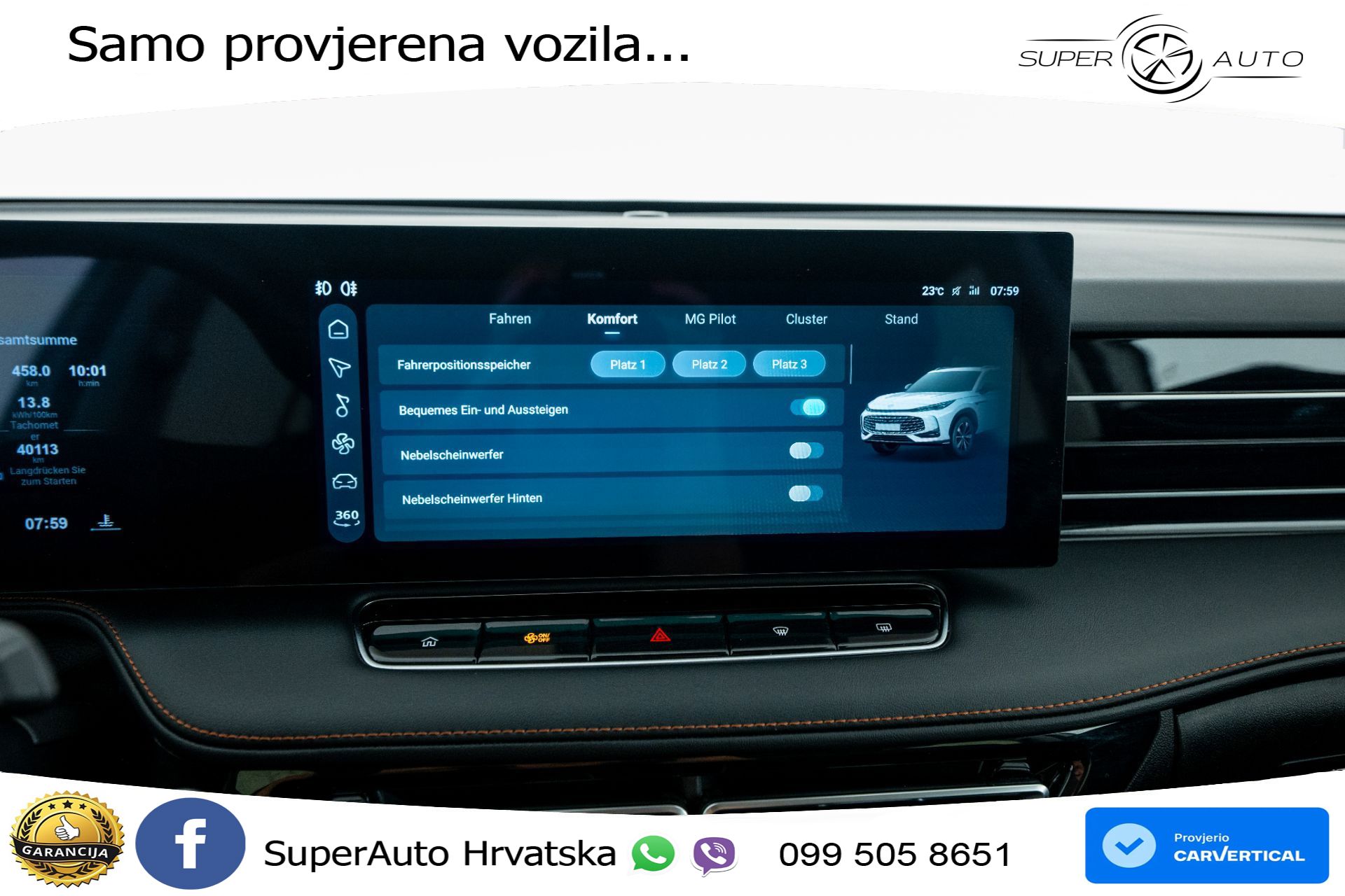 MG HS 1.5T Aut. Luxury 272 KS, LED+ACC+GR SJED+360+VIRT+PDC