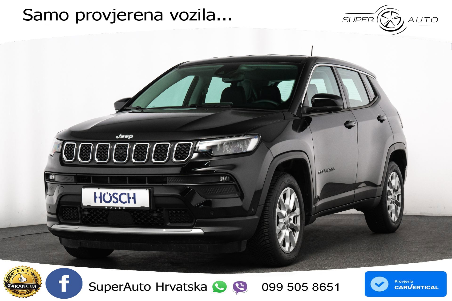 Jeep Compass 1.5 GSE Aut. 130 KS, LED+ACC+GR SJED+KAM+VIRT+PDC