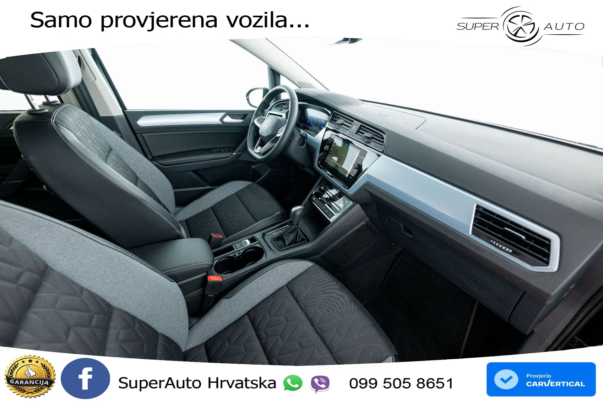 VW Touran 2.0 TDI DSG Comfortline 150 KS, 7-SJED+LED+ACC+GR SJED+PDC+VIRT