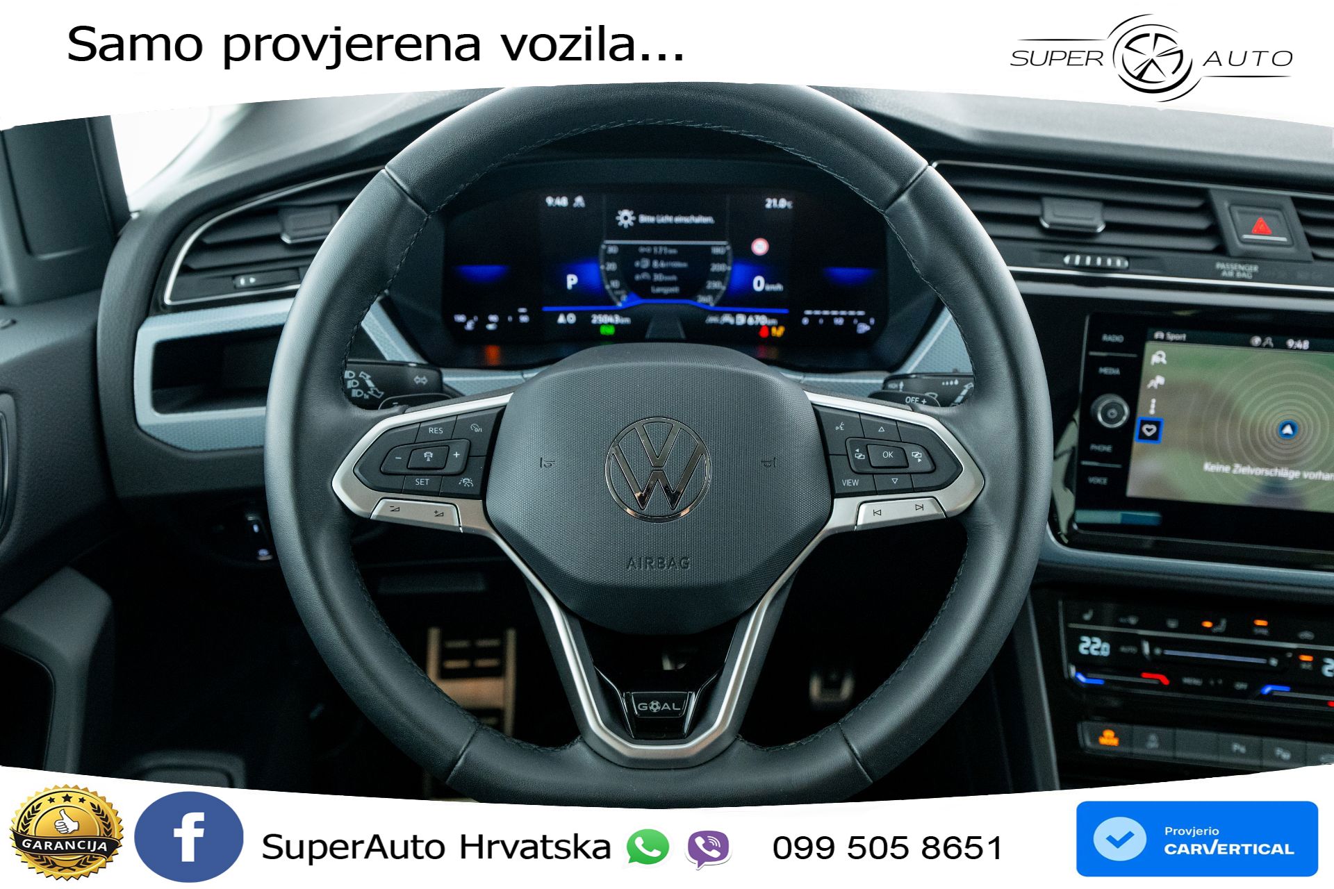VW Touran 2.0 TDI DSG Comfortline 150 KS, 7-SJED+LED+ACC+GR SJED+PDC+VIRT