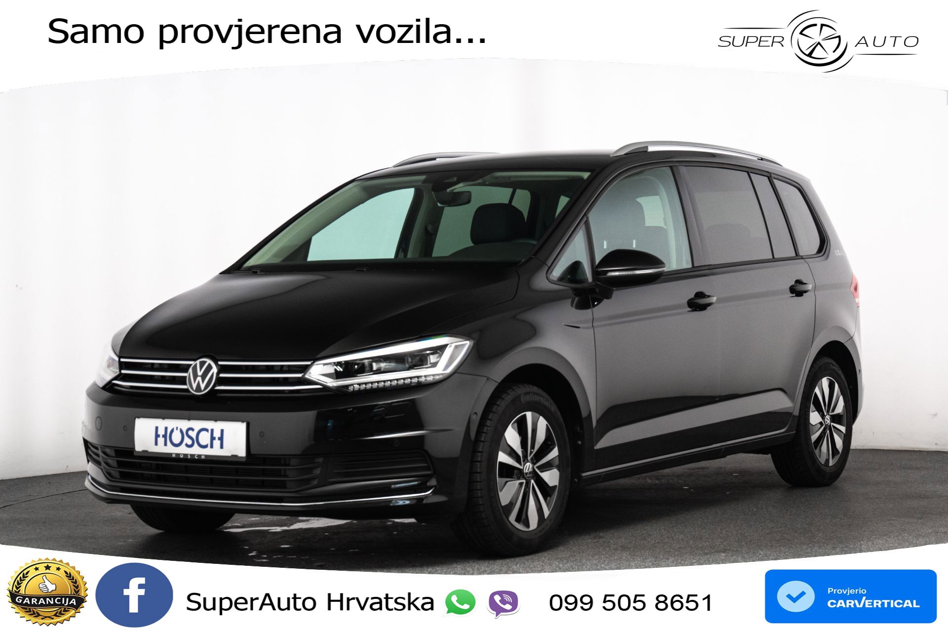 VW Touran 2.0 TDI DSG Comfortline 150 KS, 7-SJED+LED+ACC+GR SJED+PDC+VIRT