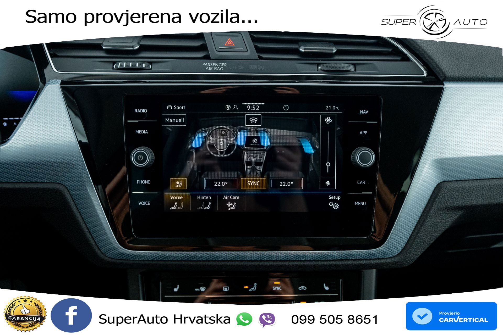 VW Touran 2.0 TDI DSG Comfortline 150 KS, 7-SJED+LED+ACC+GR SJED+PDC+VIRT
