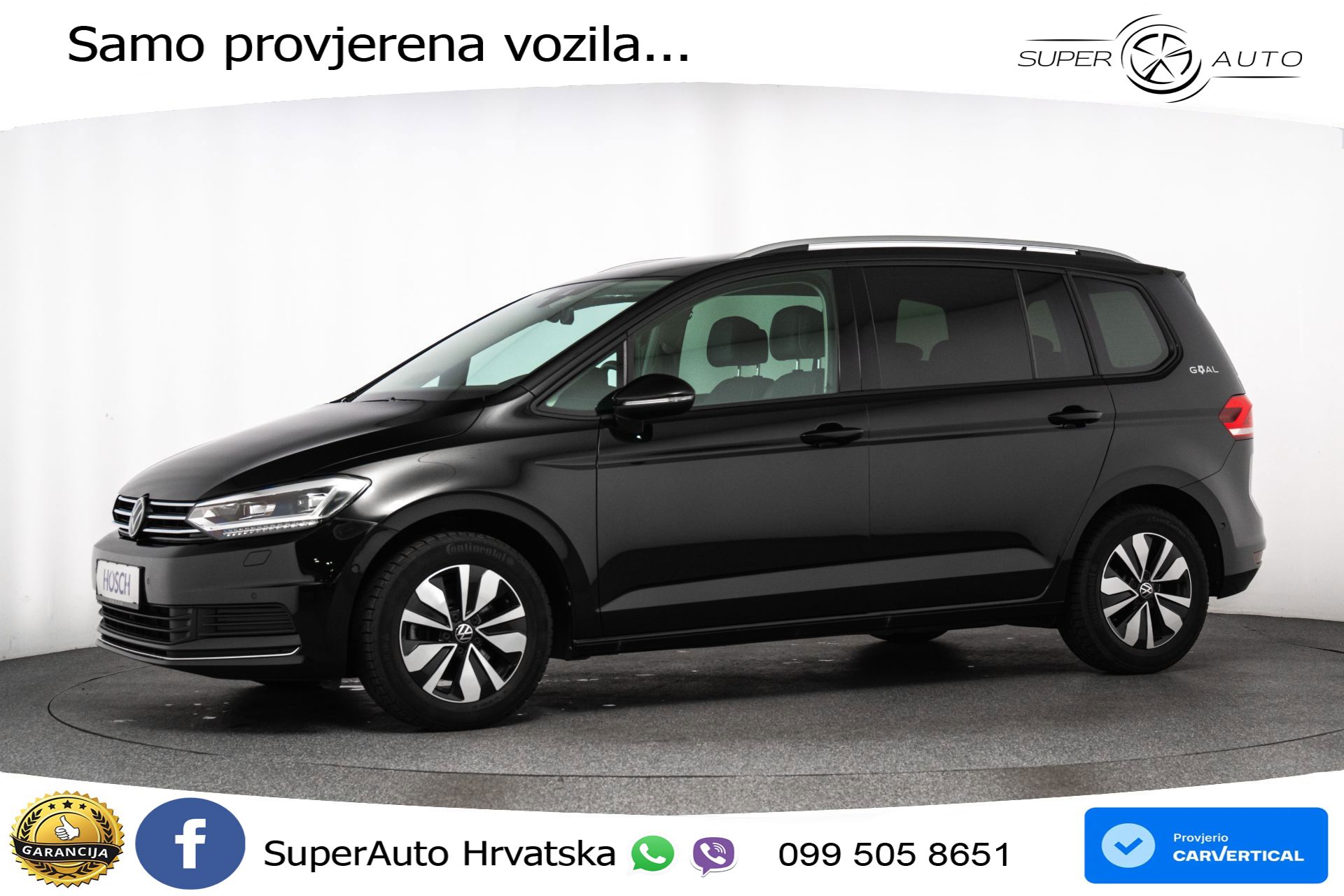 VW Touran 2.0 TDI DSG Comfortline 150 KS, 7-SJED+LED+ACC+GR SJED+PDC+VIRT