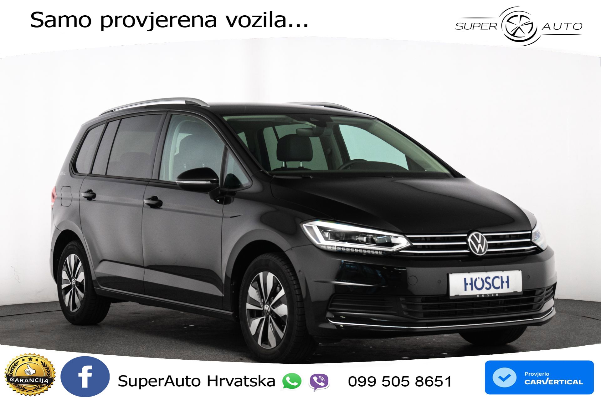 VW Touran 2.0 TDI DSG Comfortline 150 KS, 7-SJED+LED+ACC+GR SJED+PDC+VIRT