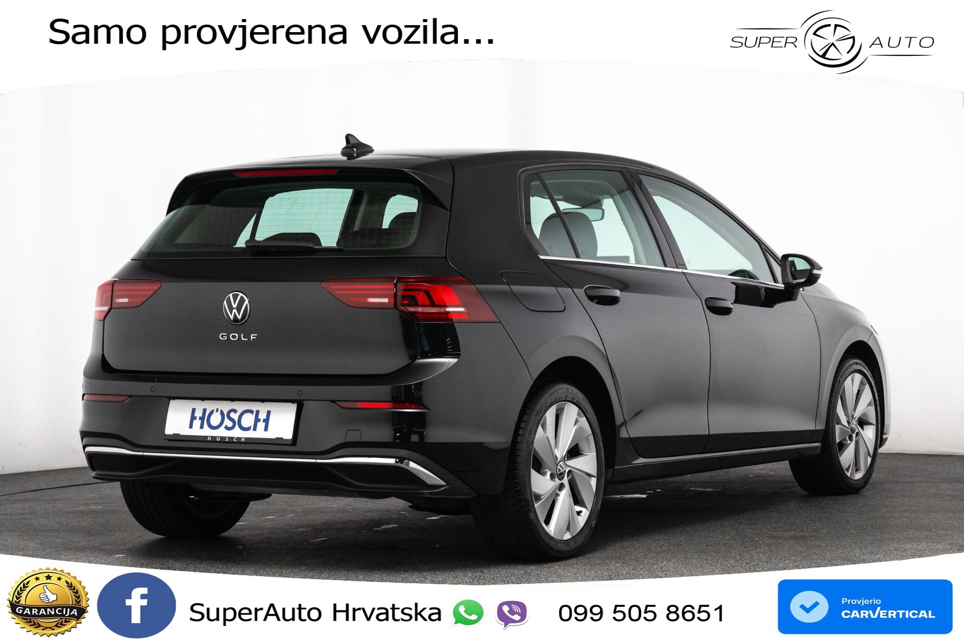 VW Golf VIII 2.0 TDI DSG Style 150 KS, ACC+KAM+VIRT+MASAŽA