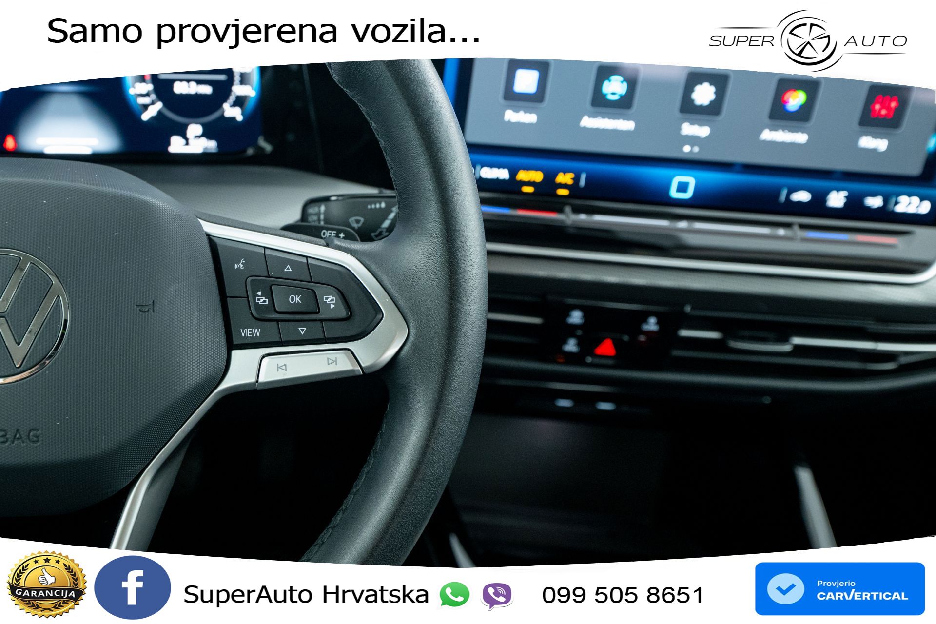 VW Golf VIII 2.0 TDI DSG Style 150 KS, ACC+KAM+VIRT+MASAŽA