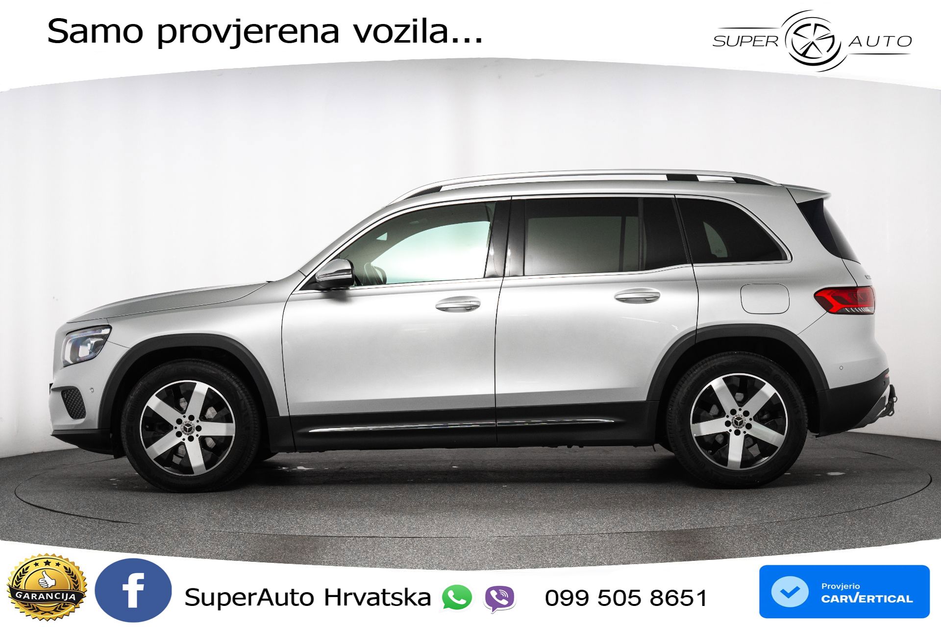Mercedes GLB 200 4M DCT Progressive 163 KS, LED+PANO+KAM+PDC