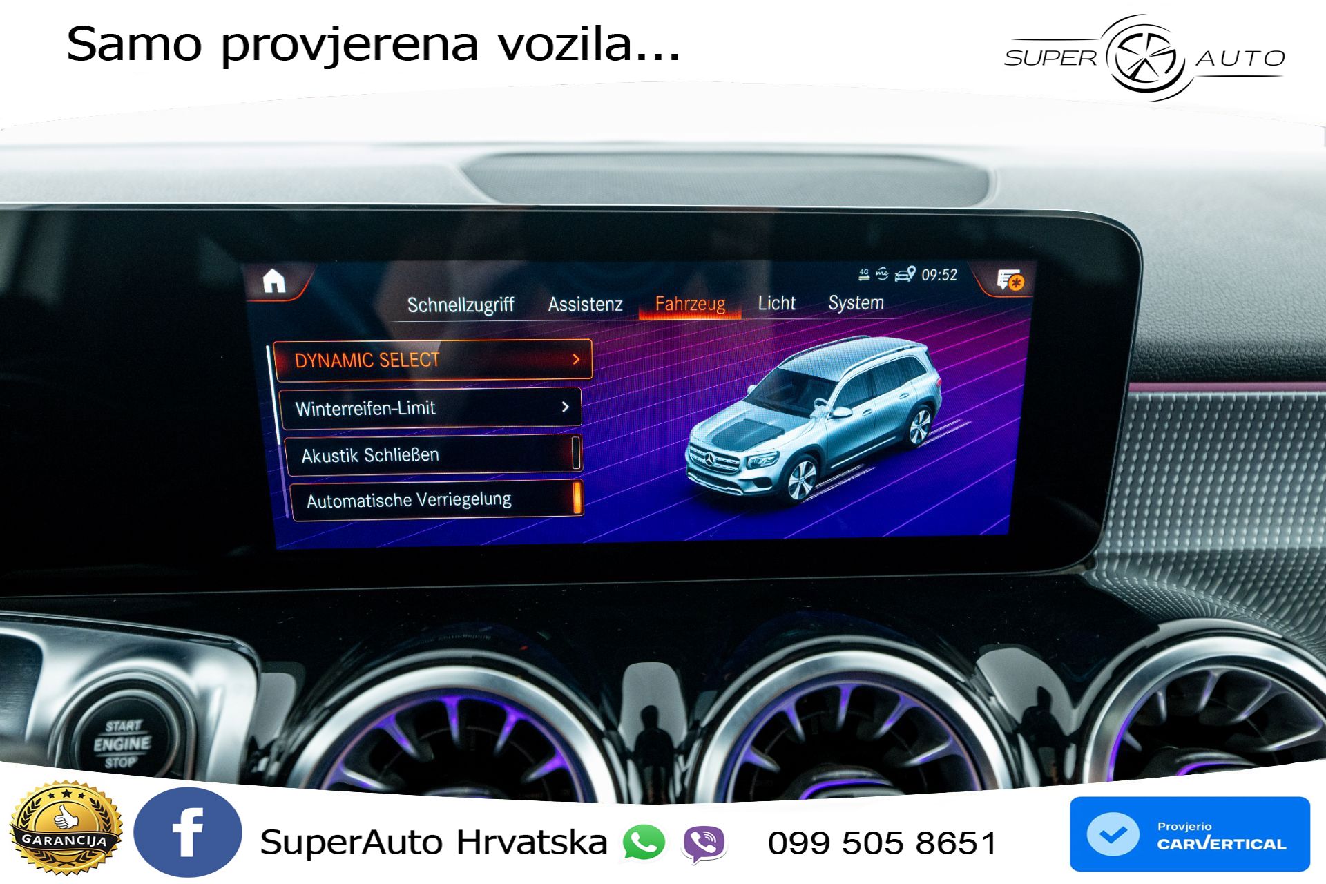 Mercedes GLB 200 4M DCT Progressive 163 KS, LED+PANO+KAM+PDC