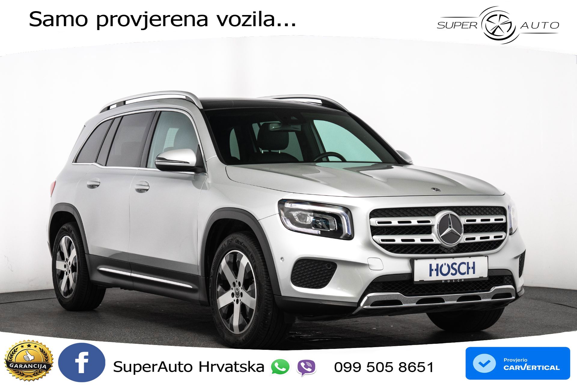 Mercedes GLB 200 4M DCT Progressive 163 KS, LED+PANO+KAM+PDC