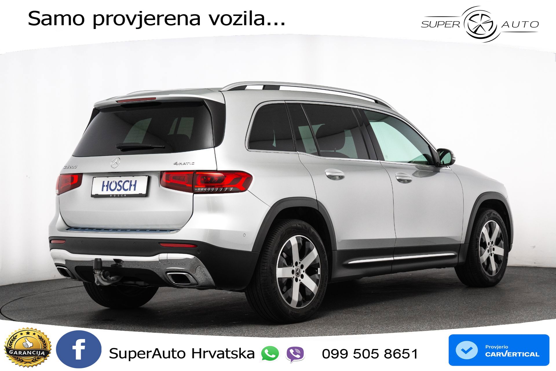 Mercedes GLB 200 4M DCT Progressive 163 KS, LED+PANO+KAM+PDC
