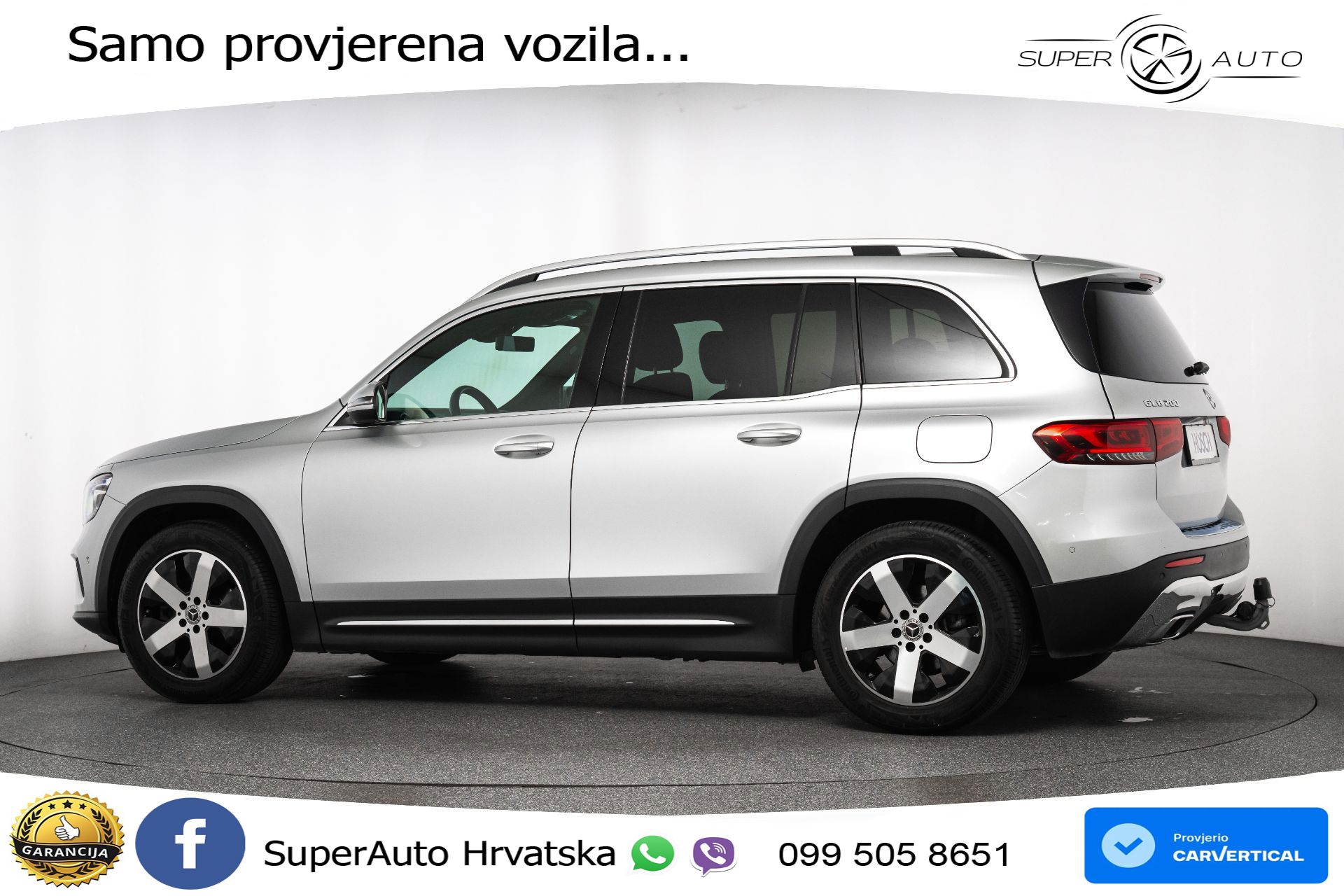 Mercedes GLB 200 4M DCT Progressive 163 KS, LED+PANO+KAM+PDC