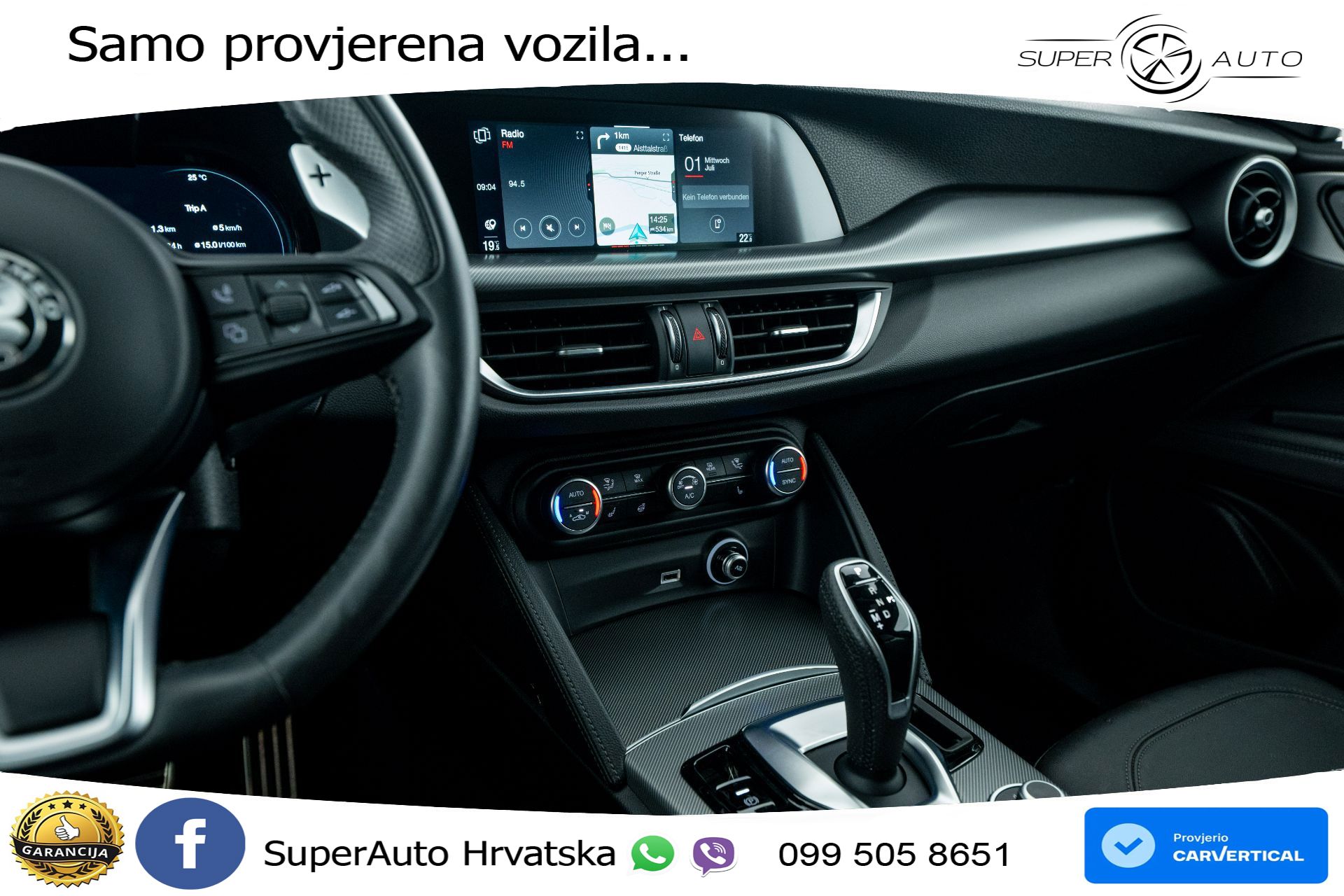 Alfa Romeo Stelvio 2.2 JTDM Q4 Aut. Veloce 209 KS, ACC+KAM+GR SJED+VIRT+NAVI