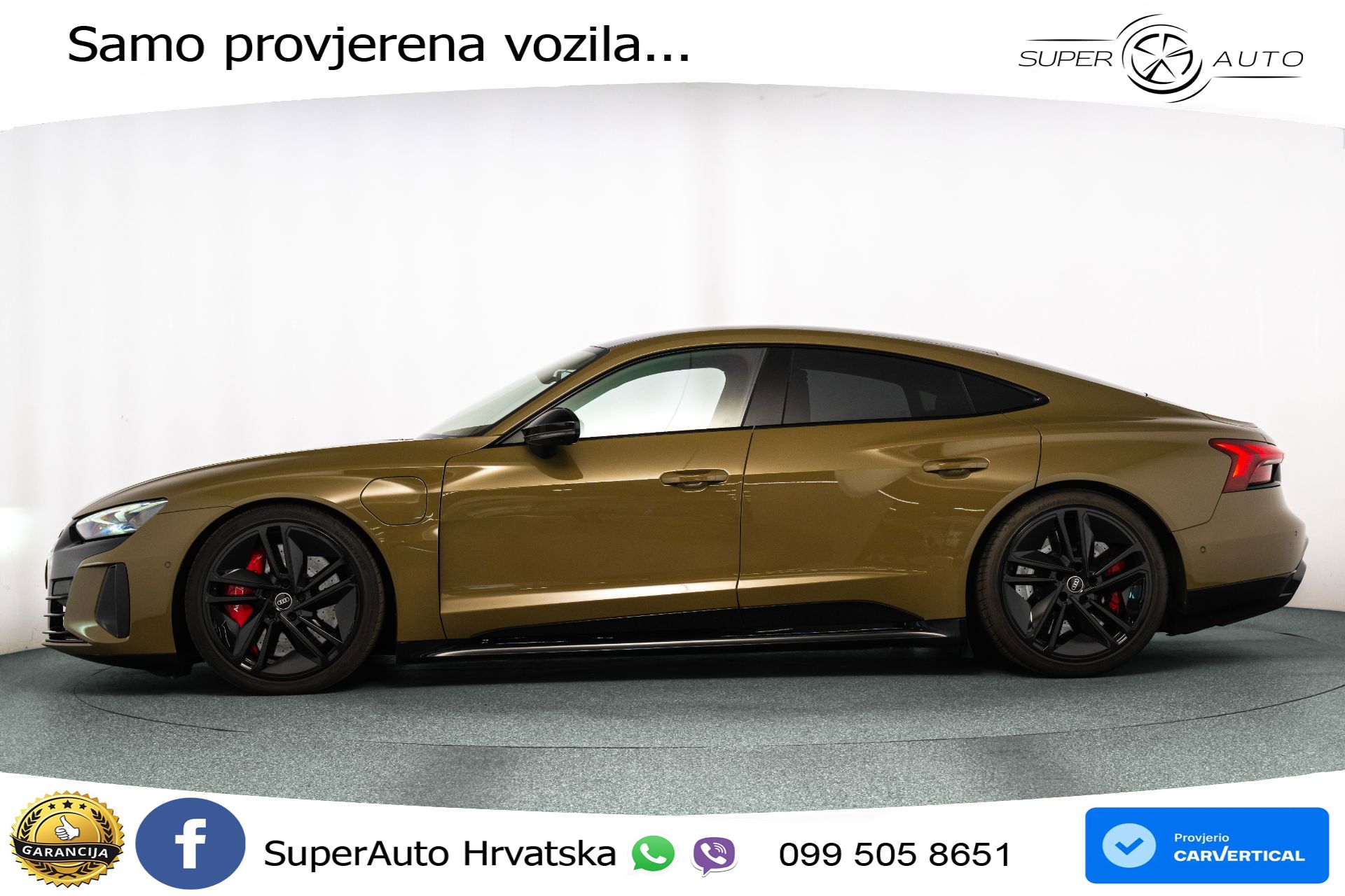 Audi e-tron GT RS 93.4 kWh quattro 598 KS, MATRIX+ZRAČNI+GR SJED+PANO+360