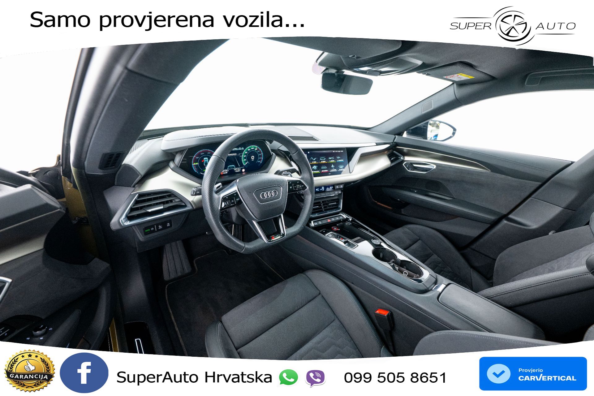 Audi e-tron GT RS 93.4 kWh quattro 598 KS, MATRIX+ZRAČNI+GR SJED+PANO+360