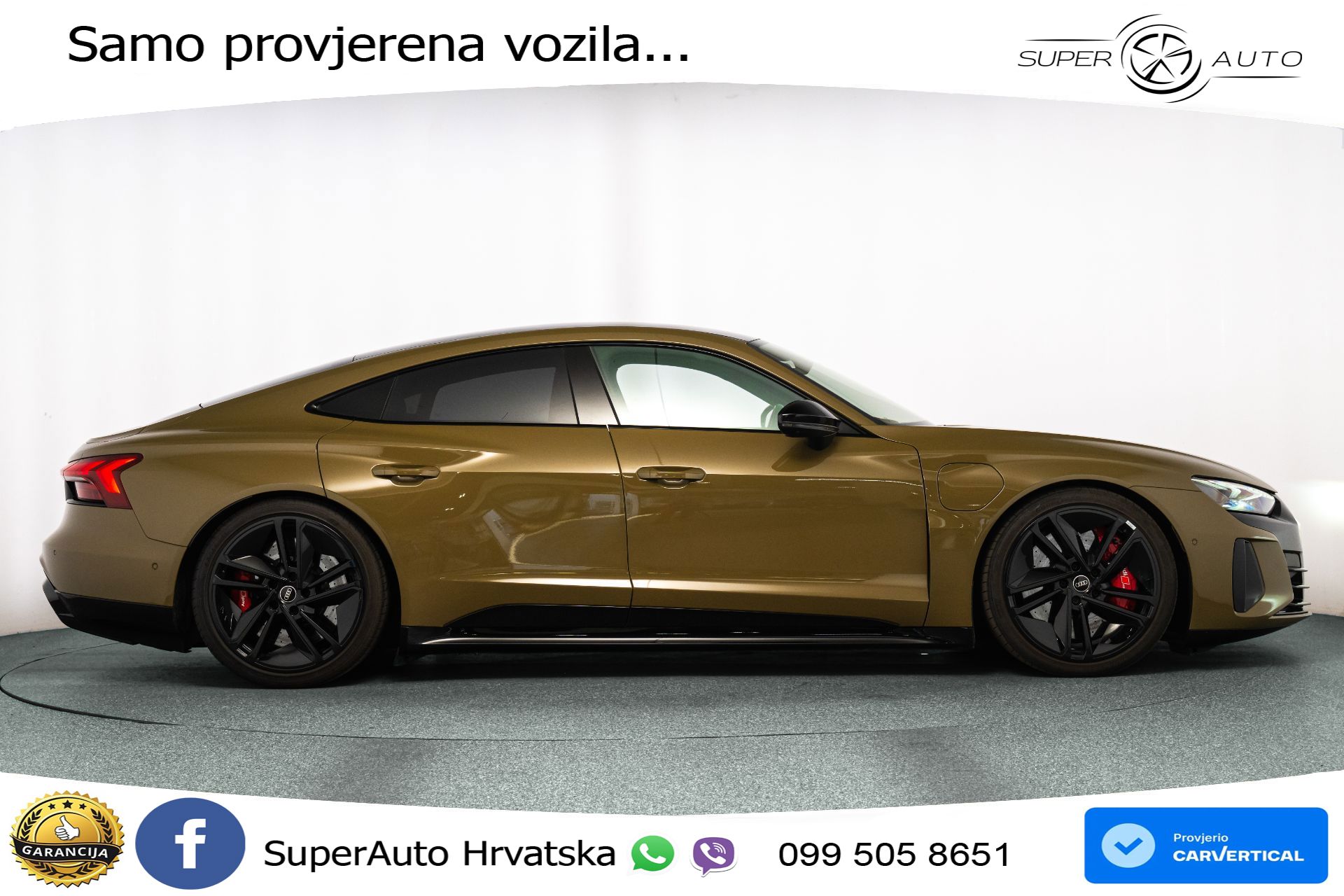 Audi e-tron GT RS 93.4 kWh quattro 598 KS, MATRIX+ZRAČNI+GR SJED+PANO+360