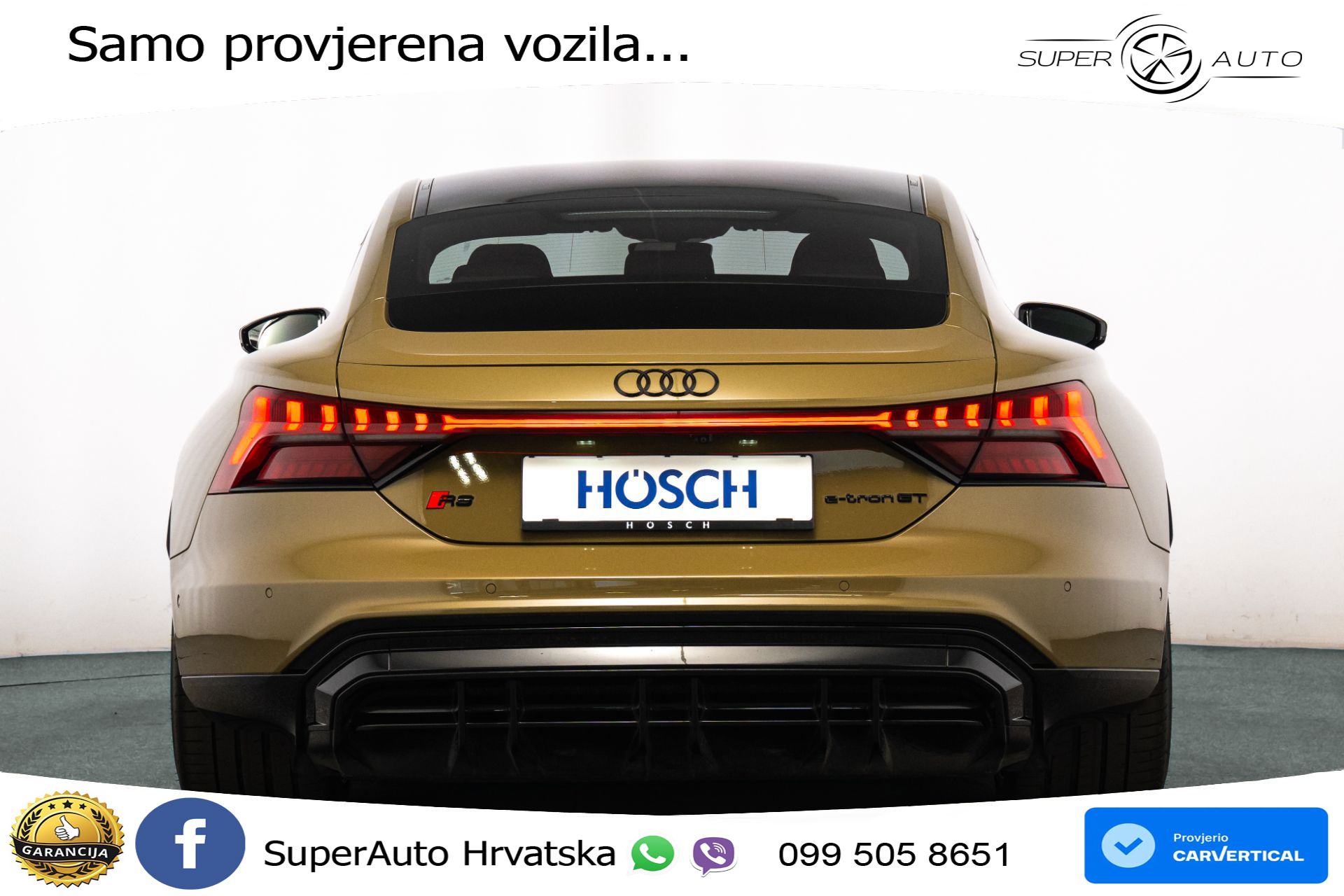 Audi e-tron GT RS 93.4 kWh quattro 598 KS, MATRIX+ZRAČNI+GR SJED+PANO+360