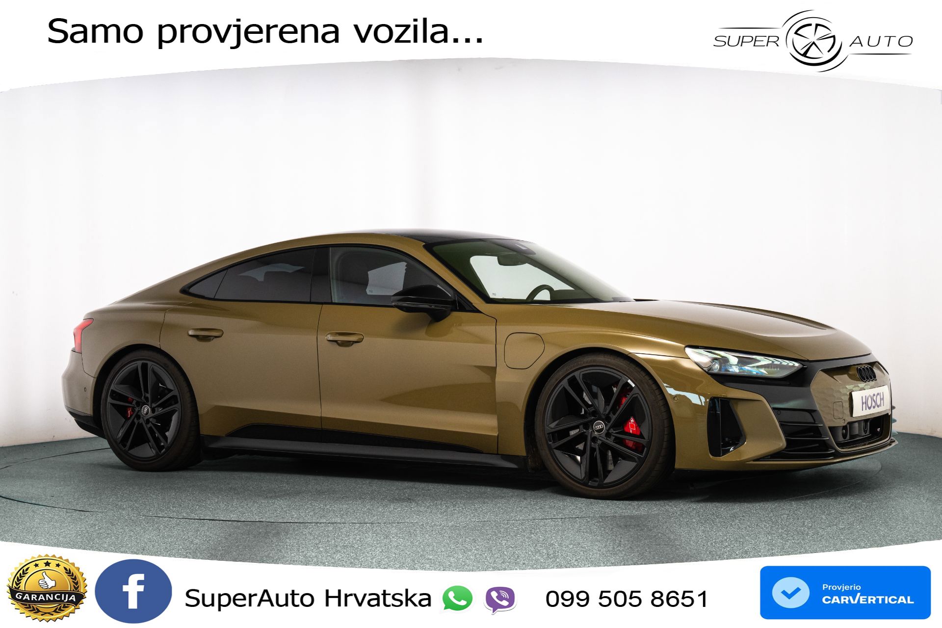Audi e-tron GT RS 93.4 kWh quattro 598 KS, MATRIX+ZRAČNI+GR SJED+PANO+360