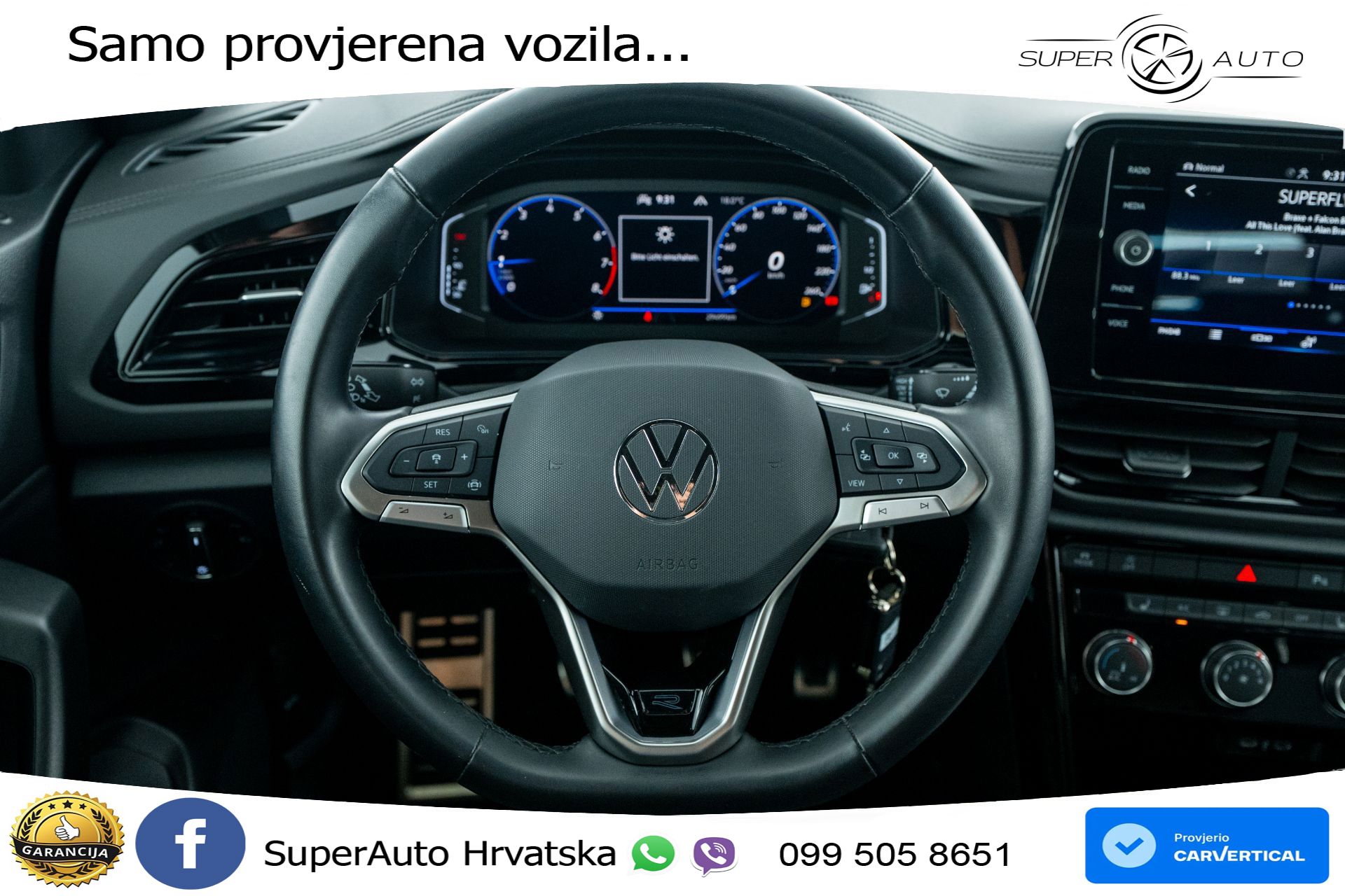 VW T-Roc 1.0 TSI R-Line 110 KS, ACC+GR SJED+VIRT