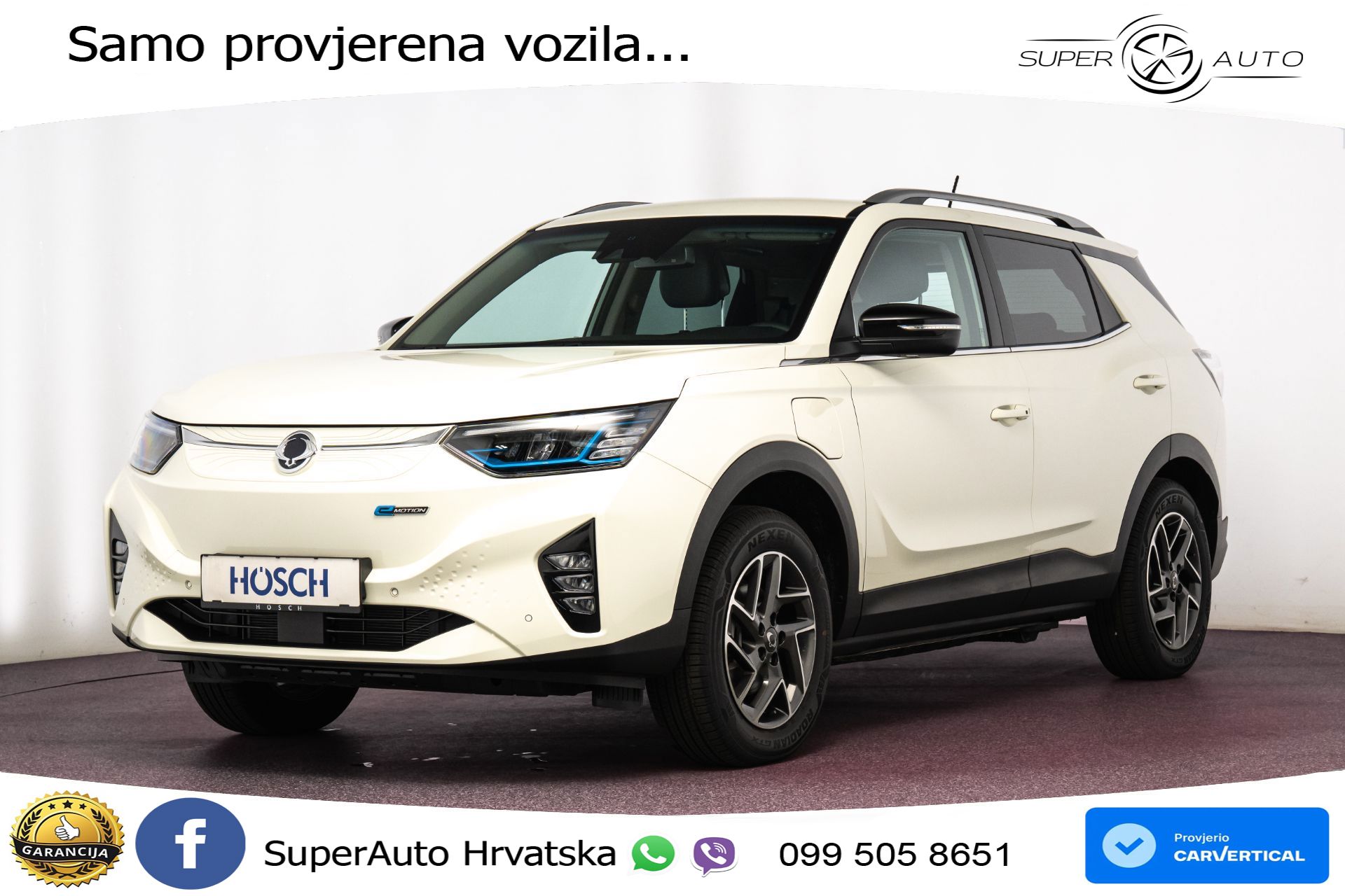 NOVO SsangYong Korando E-Motion 61.5 kWh Limited 207 KS, LED+ACC+GR SJED+KAM+PDC