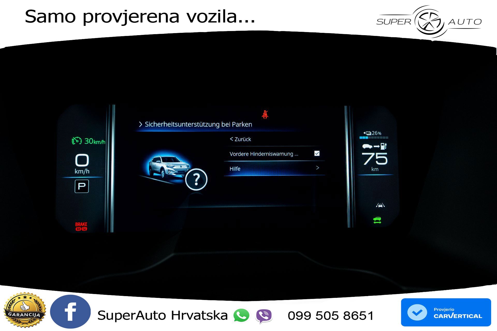 NOVO SsangYong Korando E-Motion 61.5 kWh Limited 207 KS, LED+ACC+GR SJED+KAM+PDC