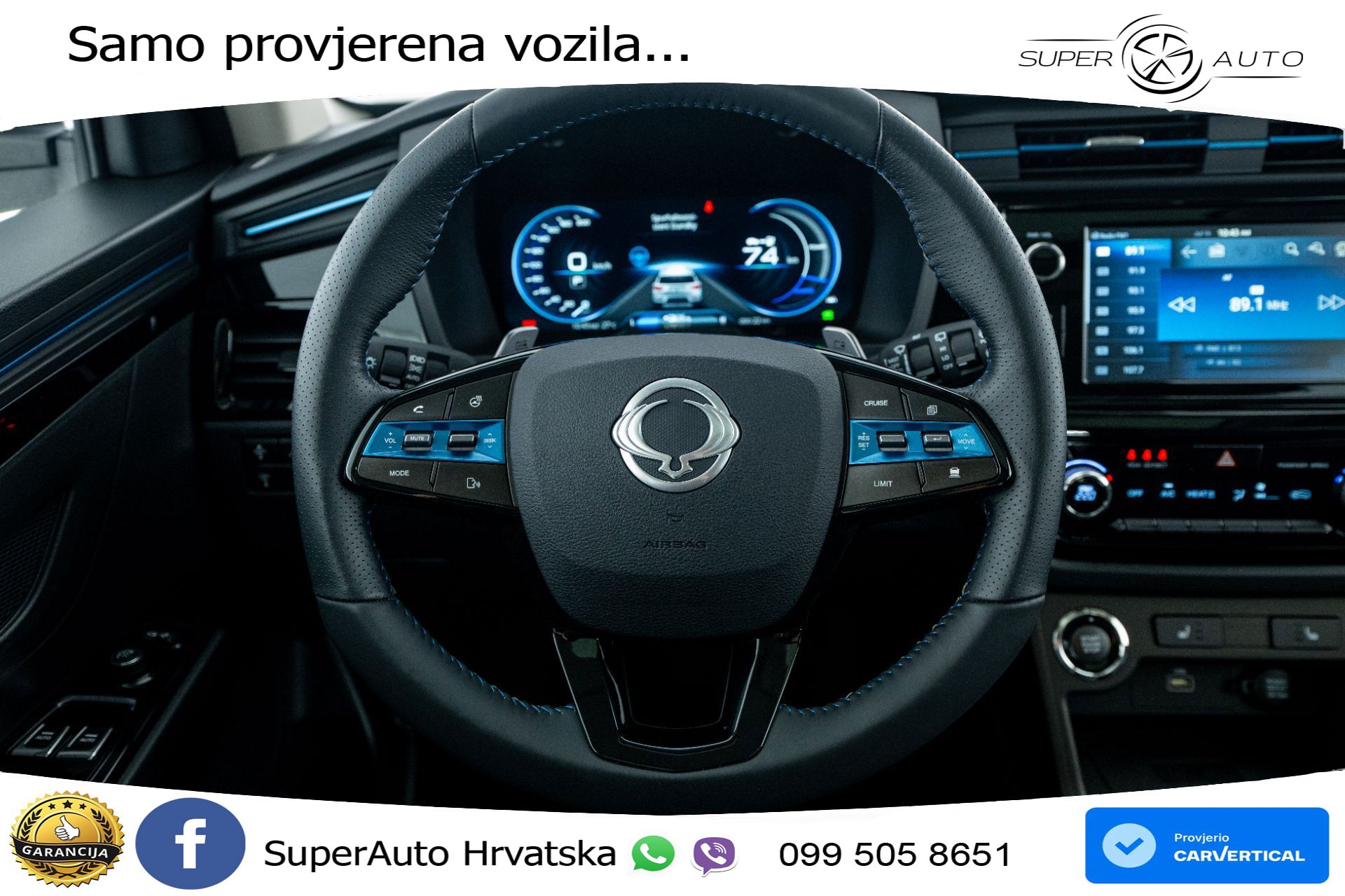 NOVO SsangYong Korando E-Motion 61.5 kWh Limited 207 KS, LED+ACC+GR SJED+KAM+PDC
