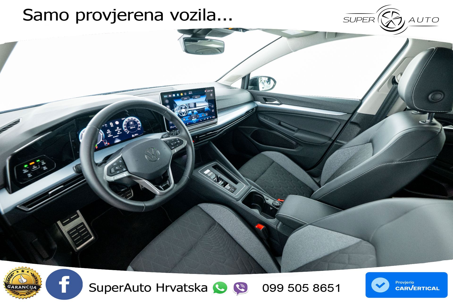 VW Golf 8 2.0 TDI DSG Life 150 KS, LED+ACC+GR SJED+KAM+VIRT+ASIST