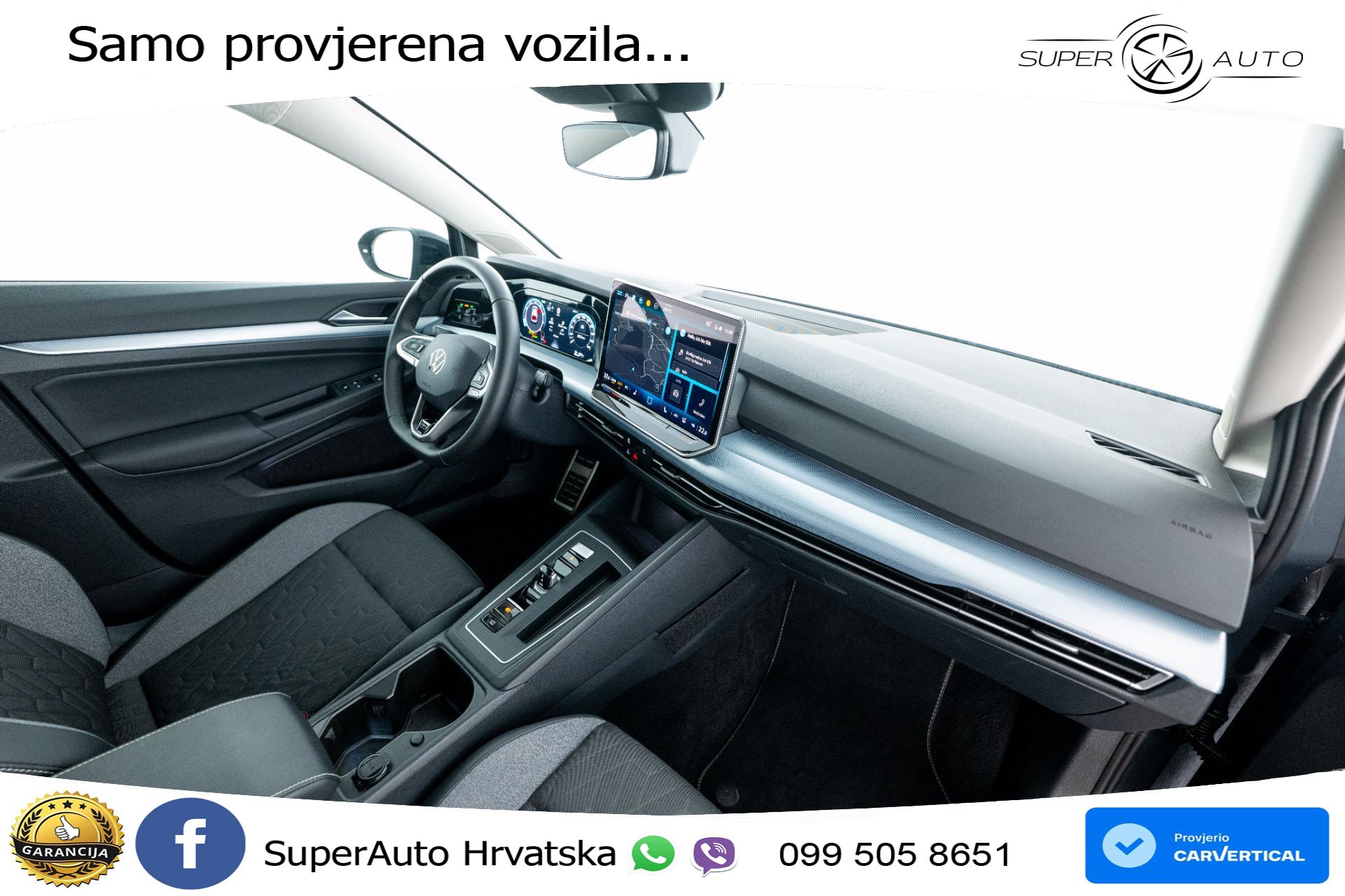 VW Golf 8 1.5 eTSI DSG Life 150 KS, LED+ACC+GR SJED+KAM+VIRT+PDC