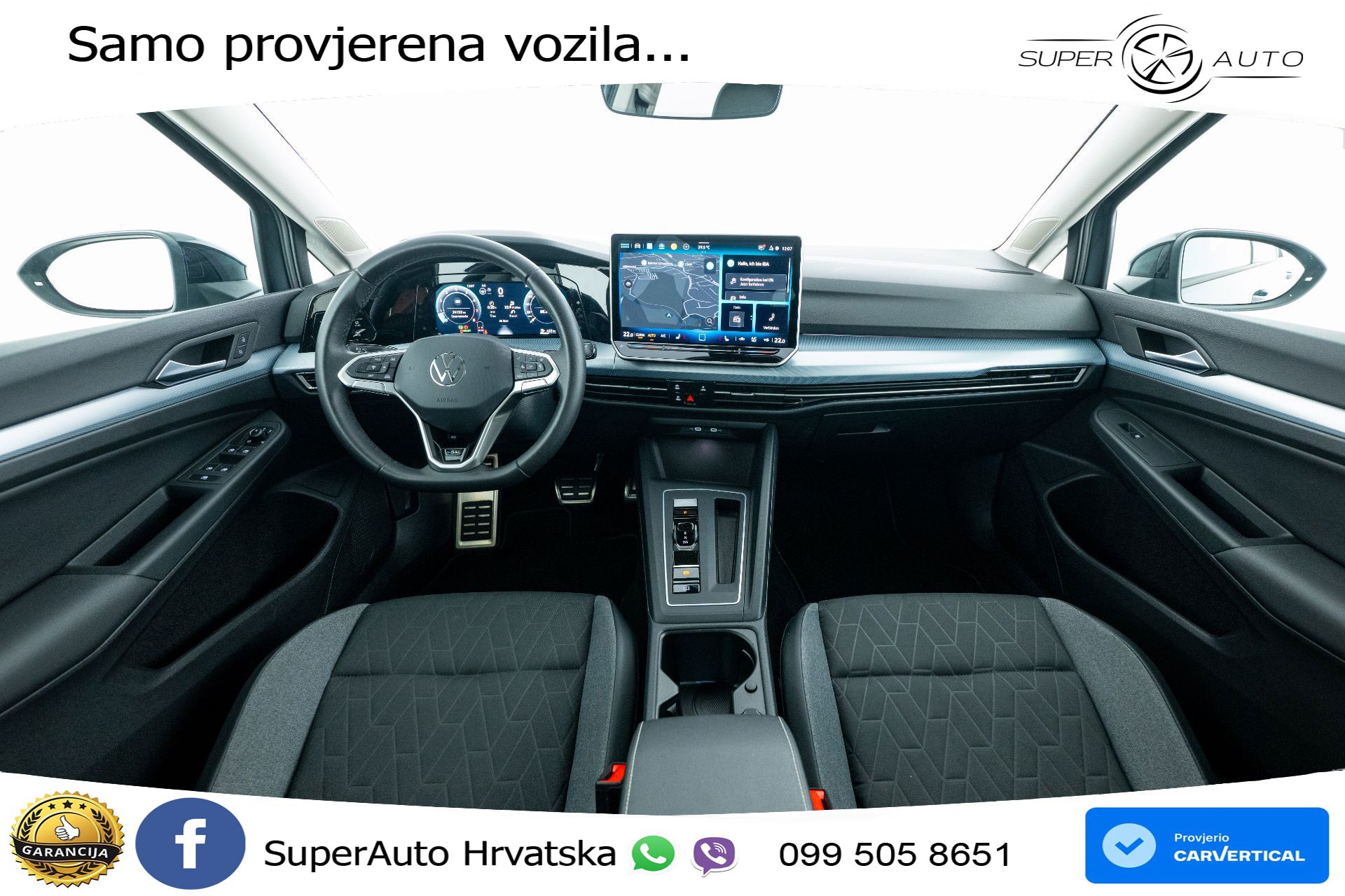 VW Golf 8 1.5 eTSI DSG Life 150 KS, LED+ACC+GR SJED+KAM+VIRT+PDC