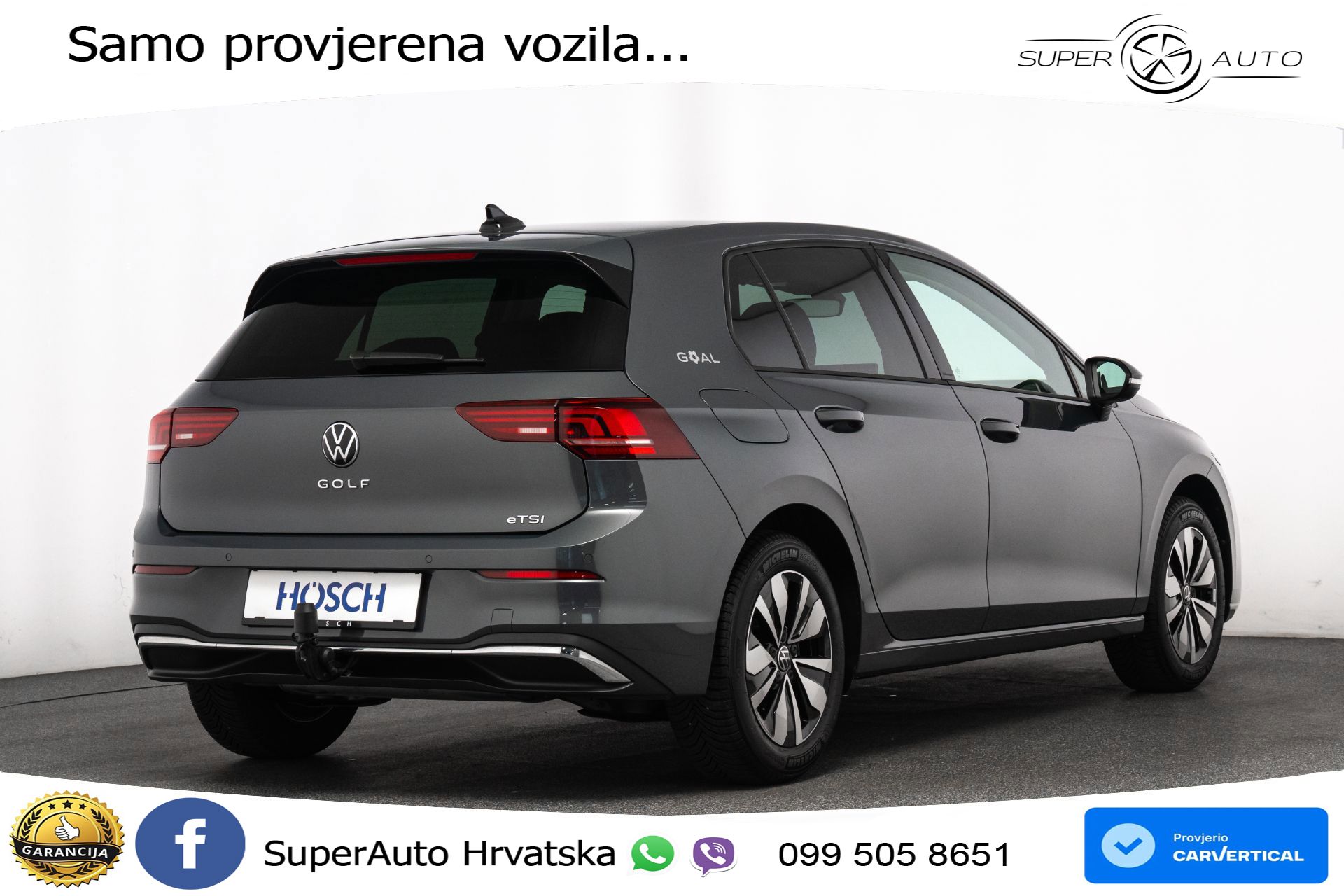 VW Golf 8 1.5 eTSI DSG Life 150 KS, LED+ACC+GR SJED+KAM+VIRT+PDC