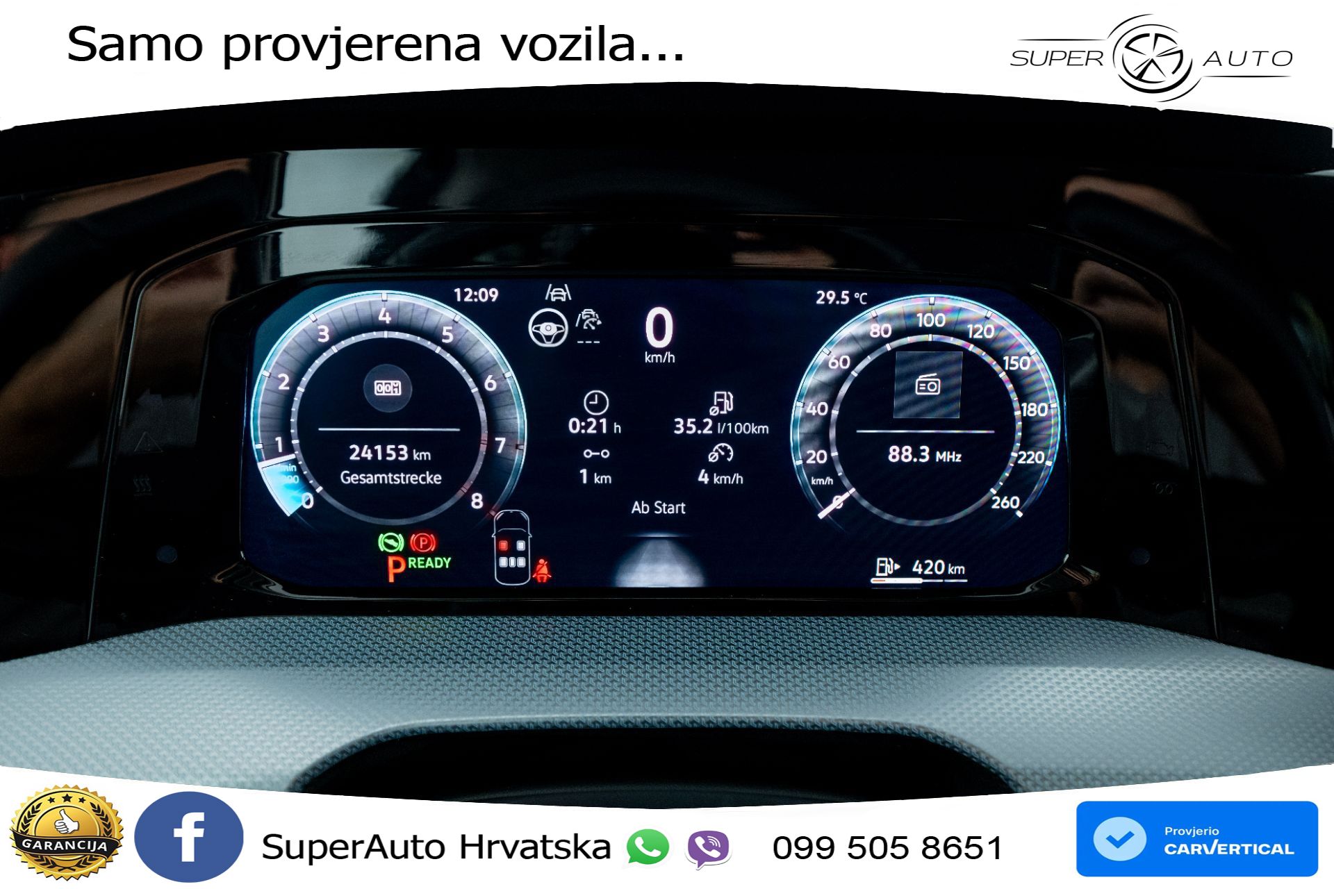 VW Golf 8 1.5 eTSI DSG Life 150 KS, LED+ACC+GR SJED+KAM+VIRT+PDC