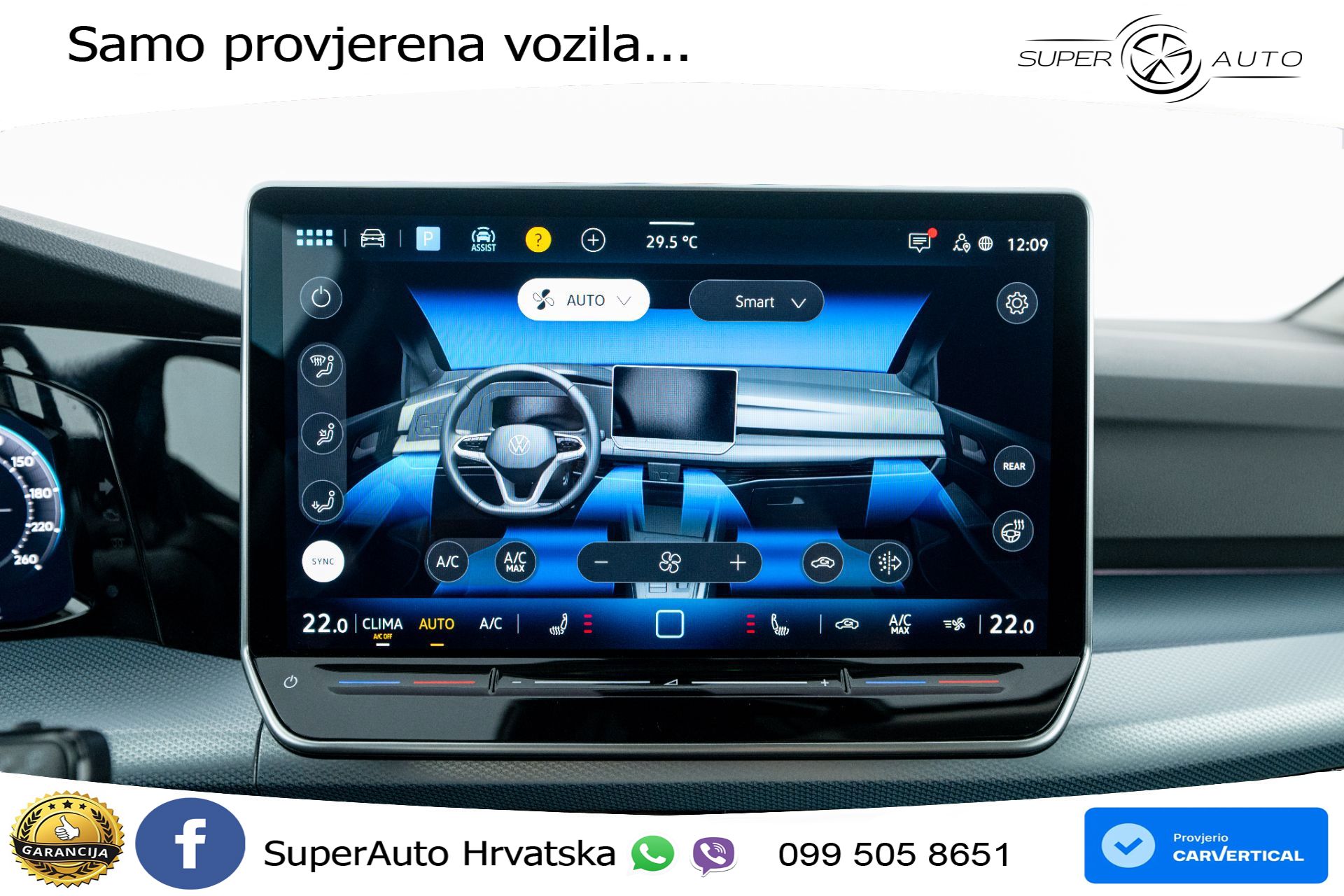 VW Golf 8 1.5 eTSI DSG Life 150 KS, LED+ACC+GR SJED+KAM+VIRT+PDC