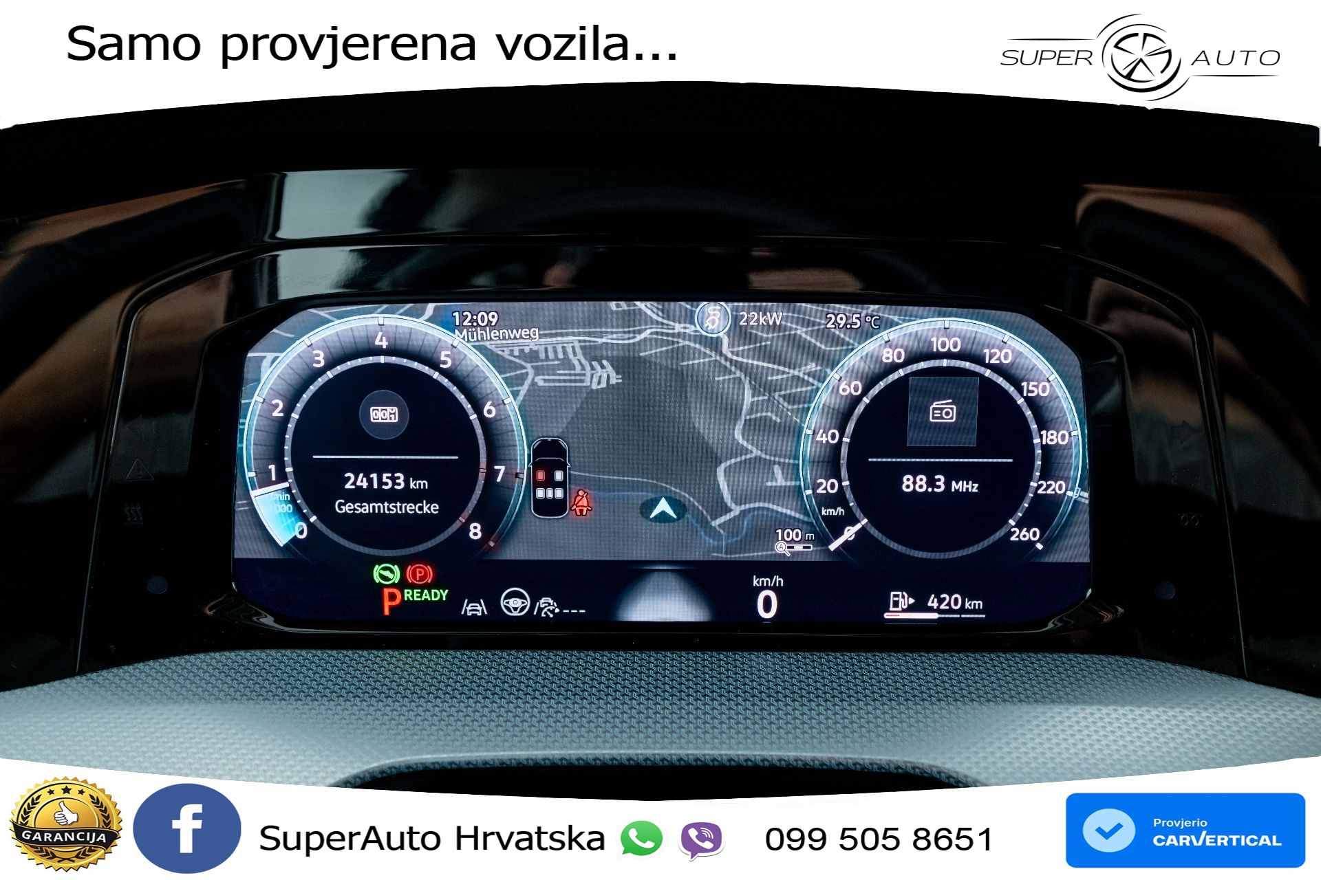 VW Golf 8 1.5 eTSI DSG Life 150 KS, LED+ACC+GR SJED+KAM+VIRT+PDC