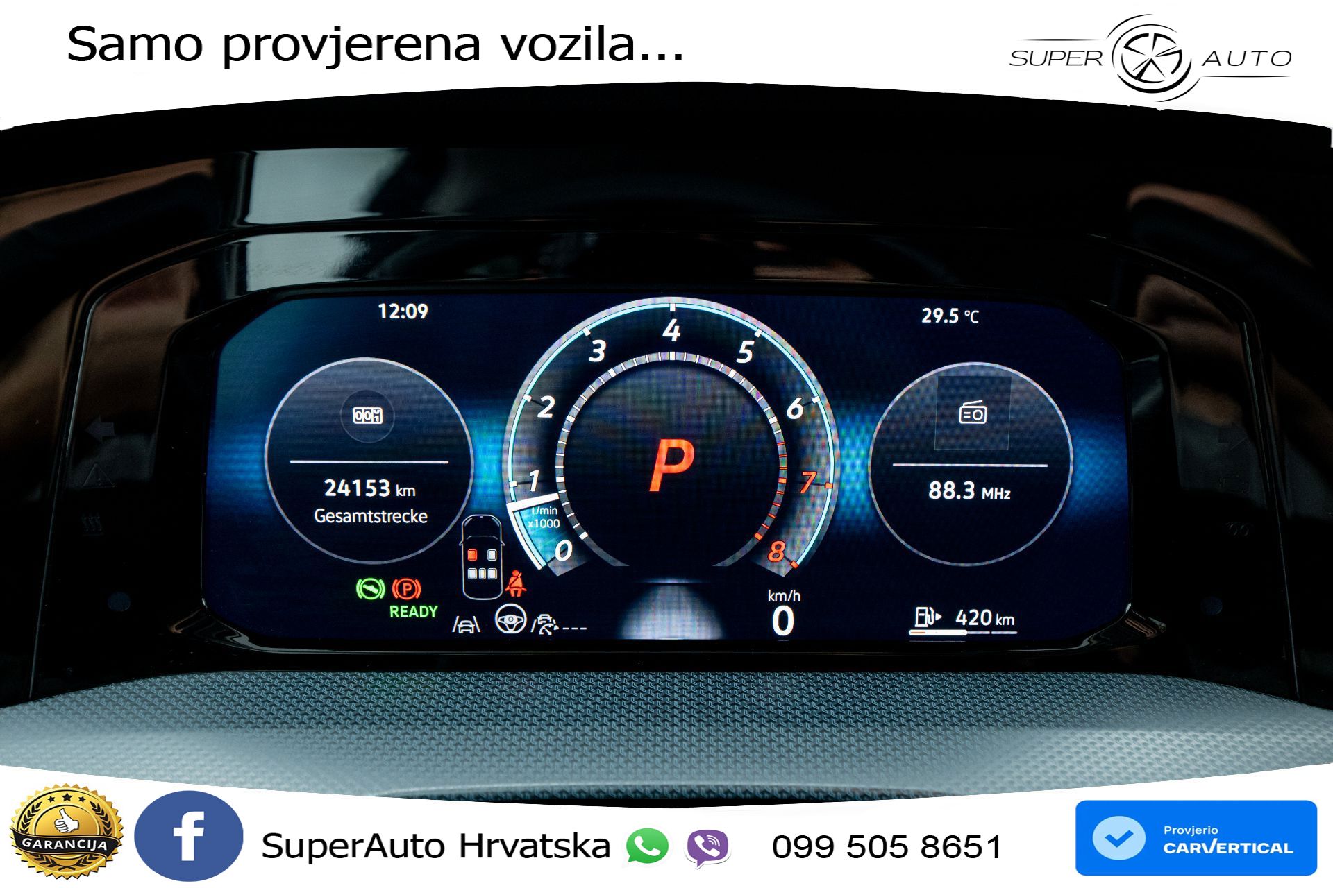 VW Golf 8 1.5 eTSI DSG Life 150 KS, LED+ACC+GR SJED+KAM+VIRT+PDC